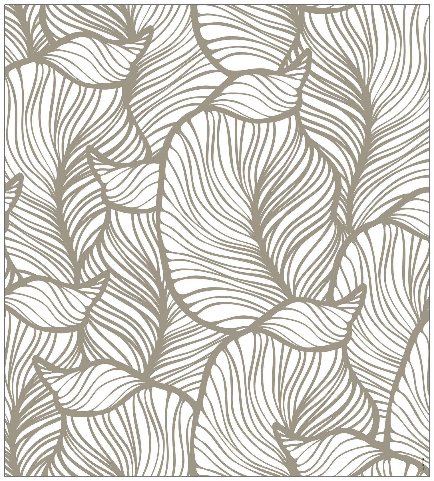 MySpotti Fensterfolie »Look Leaves beige«, 100 statisch haftend haftend, kaufen glattstatisch cm, 90 online x halbtransparent