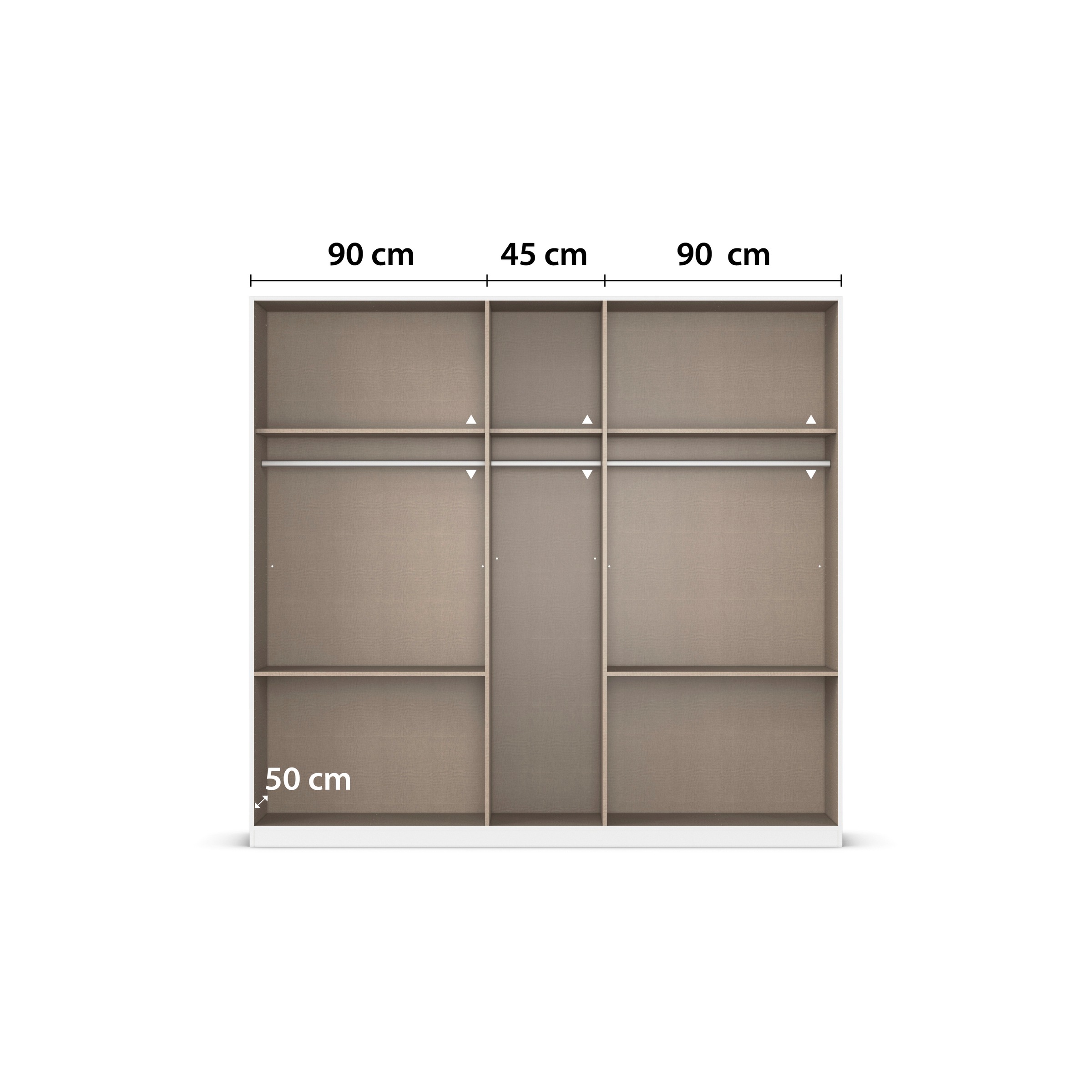 rauch Kleiderschrank »Koda«, (oberer Schubkasten mit praktischer Inneneinteilung), mit symmetrisch angeordneten Schubladen MADE IN GERMANY