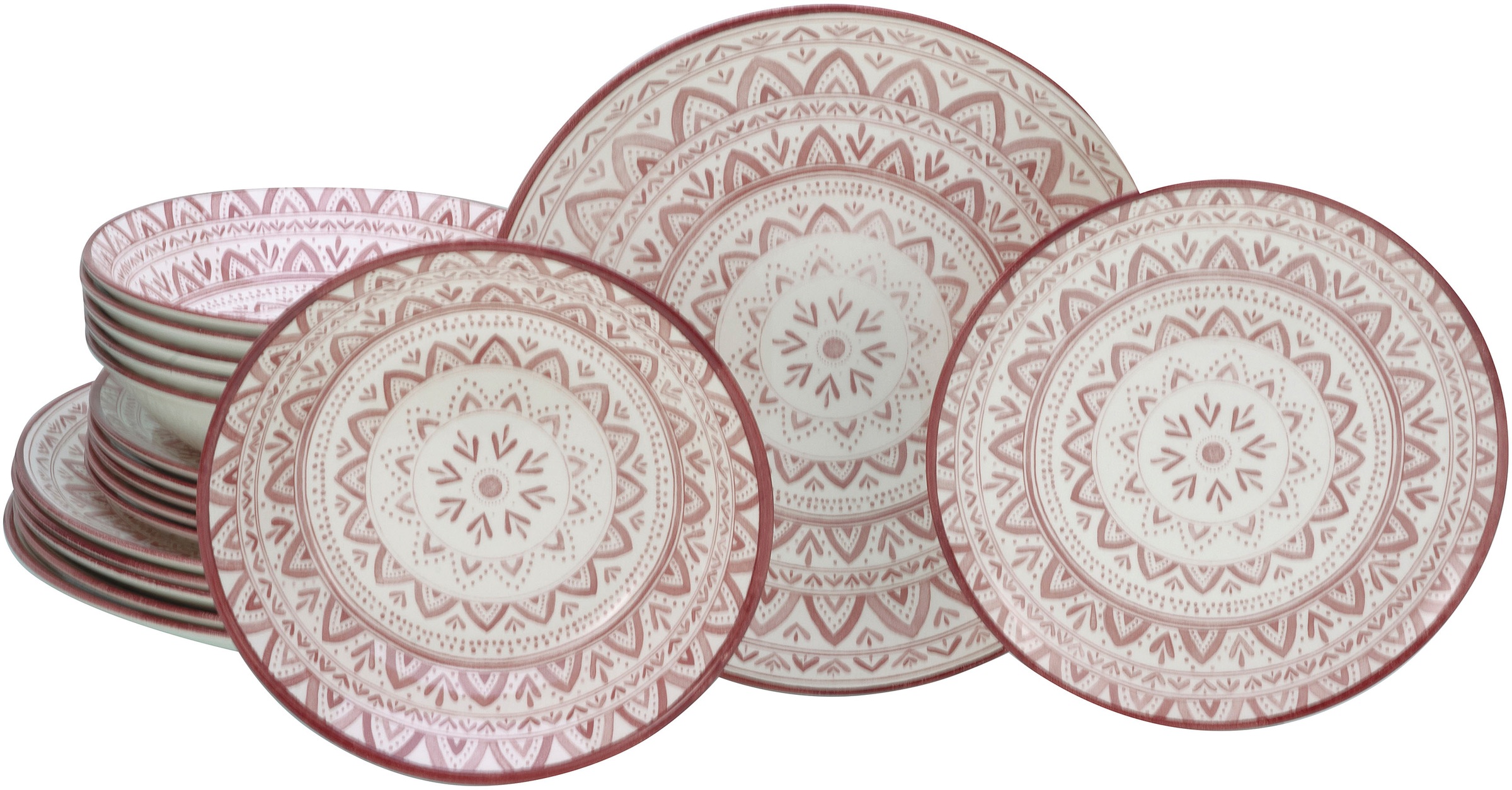 CreaTable Teller-Set »Mexico, Teller Set 18-tlg« Traditionelle Motive