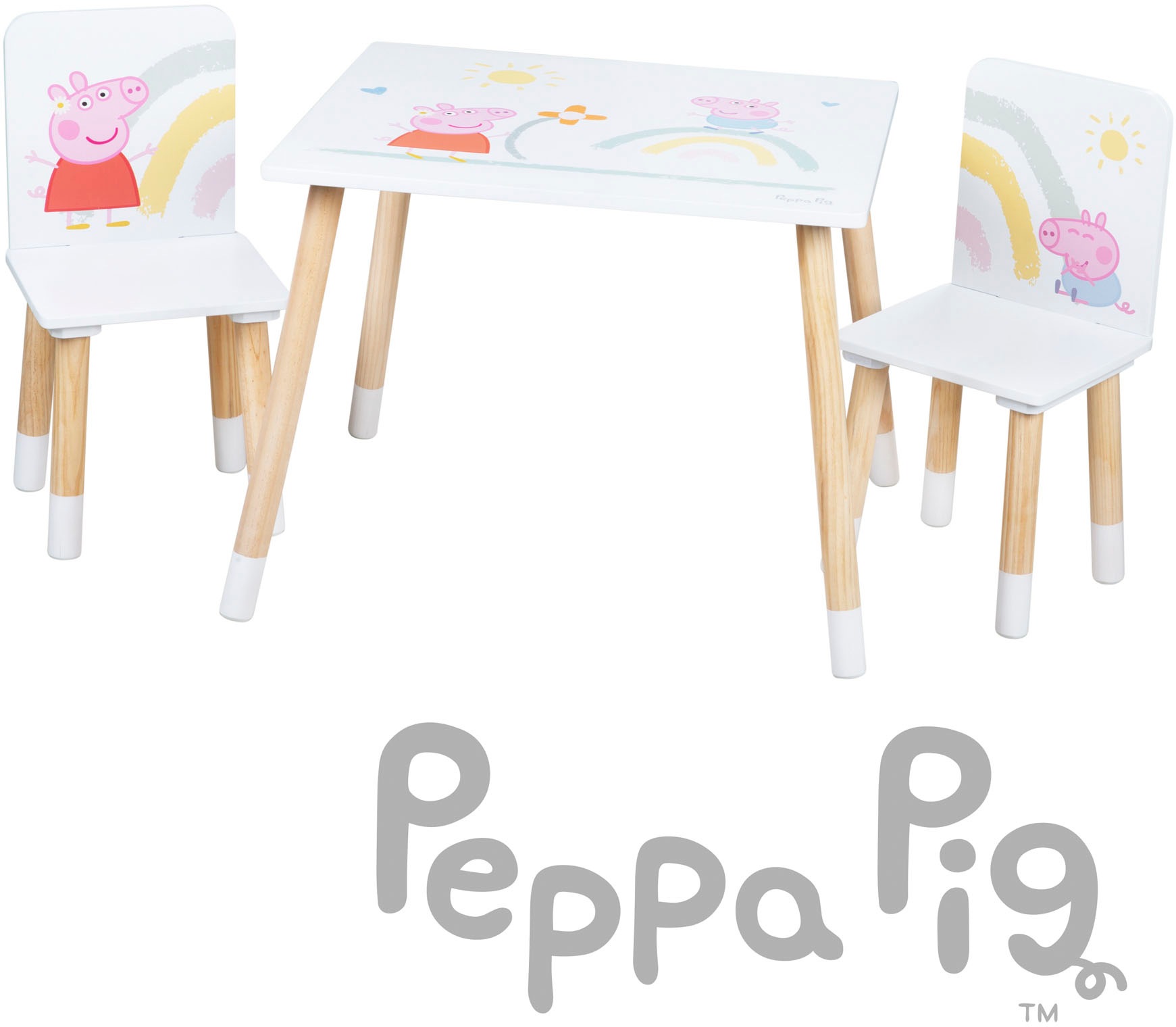 roba® Kindersitzgruppe »Peppa Pig«, (3 tlg.)