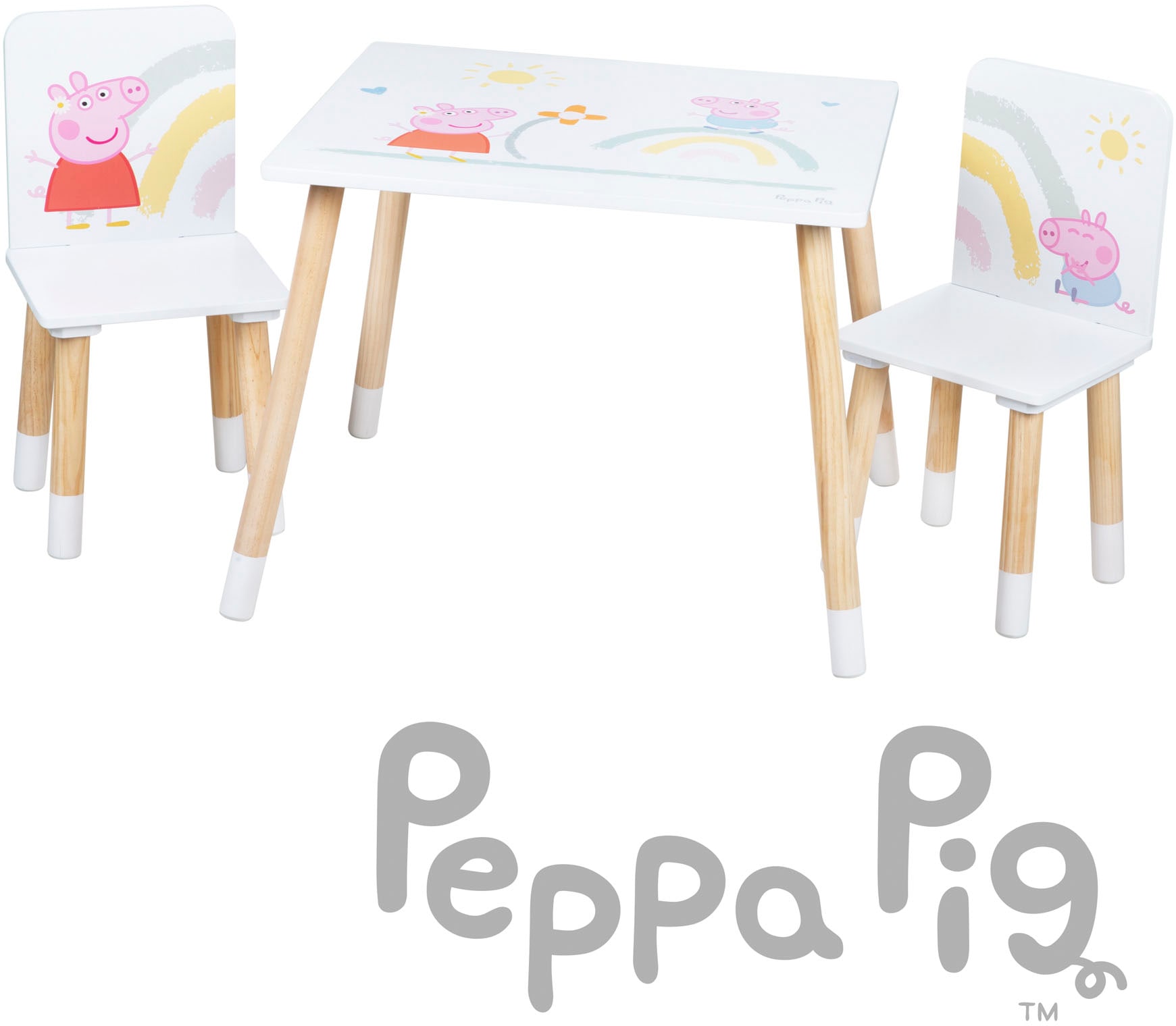 roba® Kindersitzgruppe »Peppa Pig«, (3 tlg.)