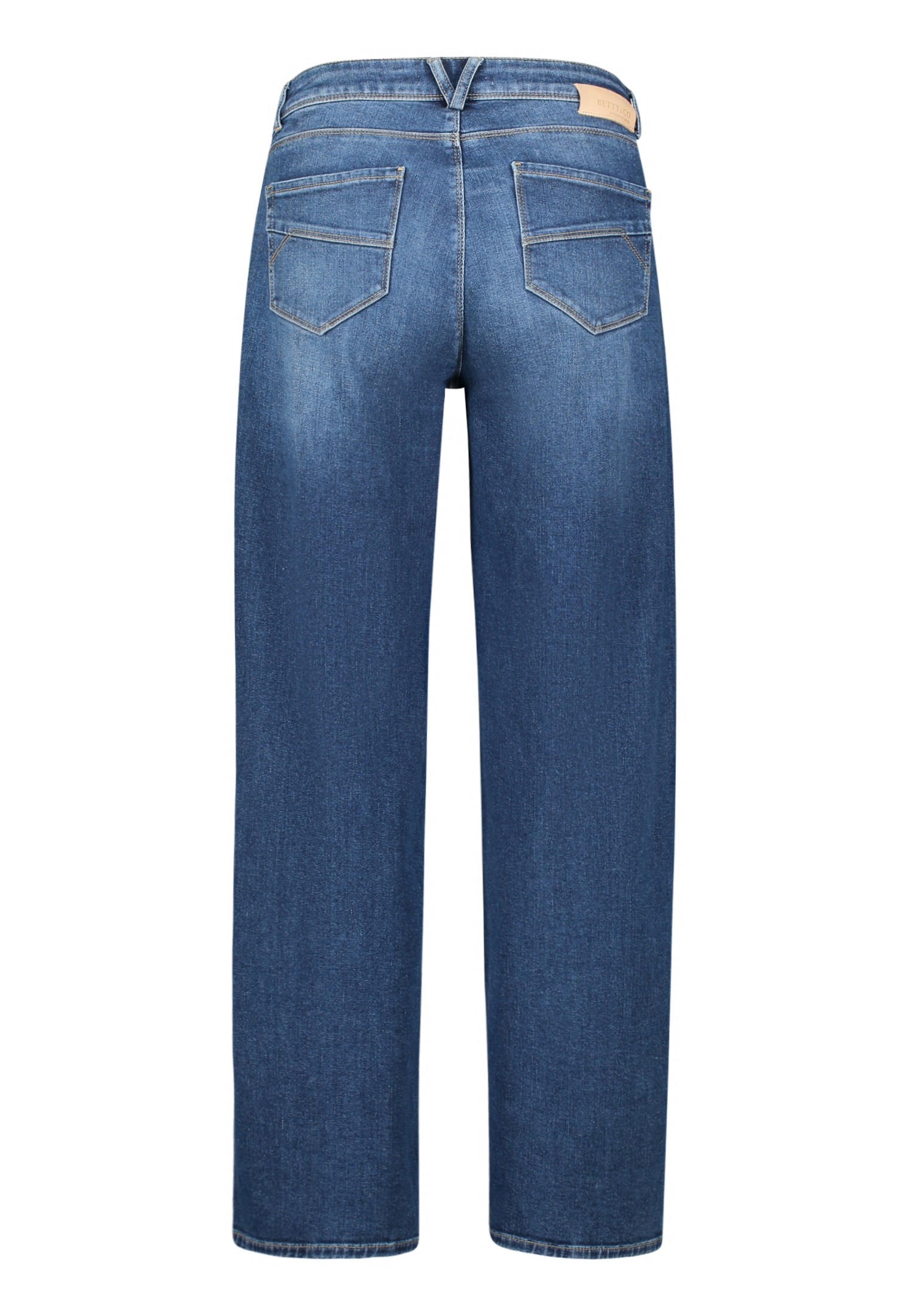 Betty&Co Taillenhose »High Waisted-Jeans mit weitem Bein«