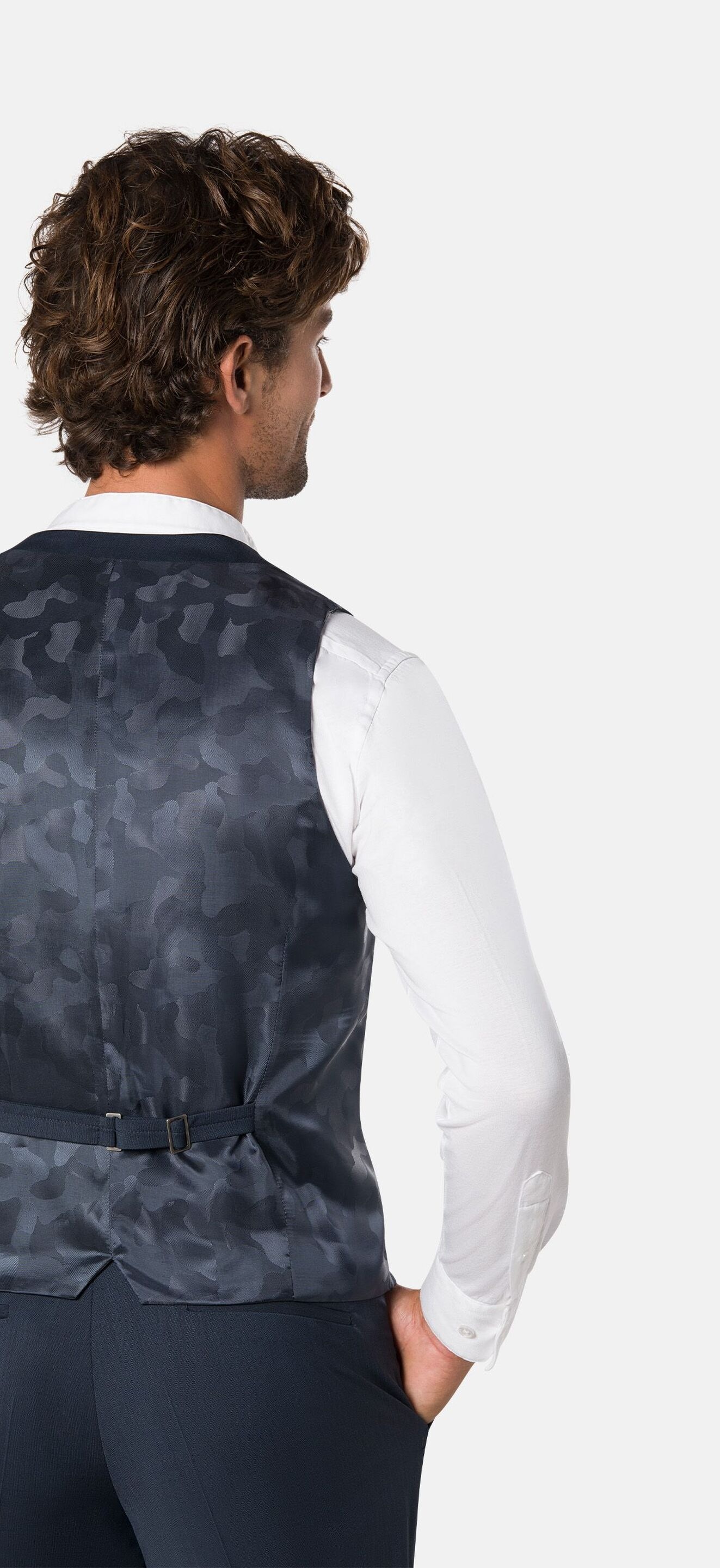 BENVENUTO. Anzugweste »UMBERTO« mit Paspeltaschen