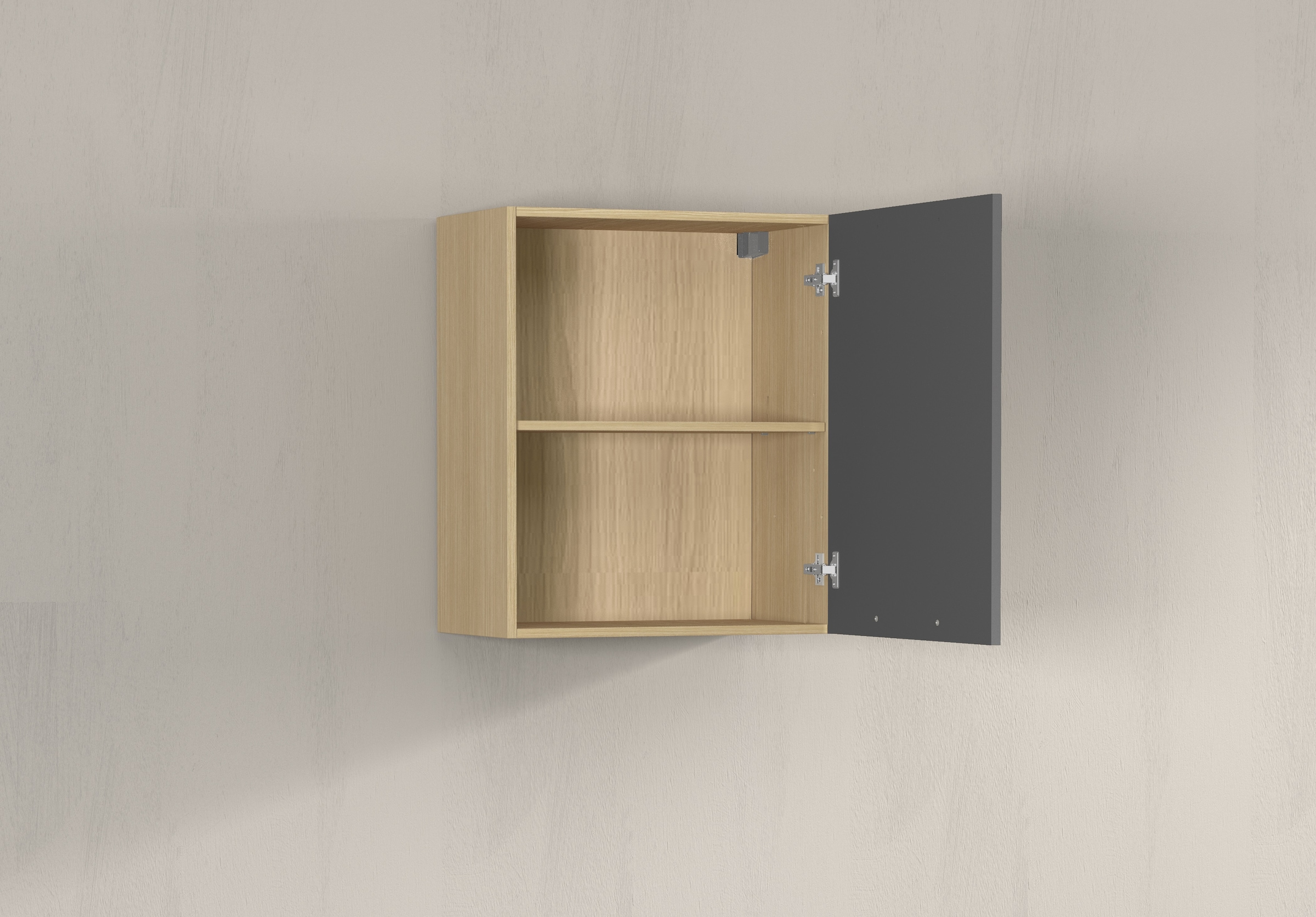 KOCHSTATION Hängeschrank »Luna, Oberschrank,  Küchenhängeschrank, Made in Italy« B/T/H: 60×35×71 cm, zusätzlicher Stauraum über der Arbeitsfläche