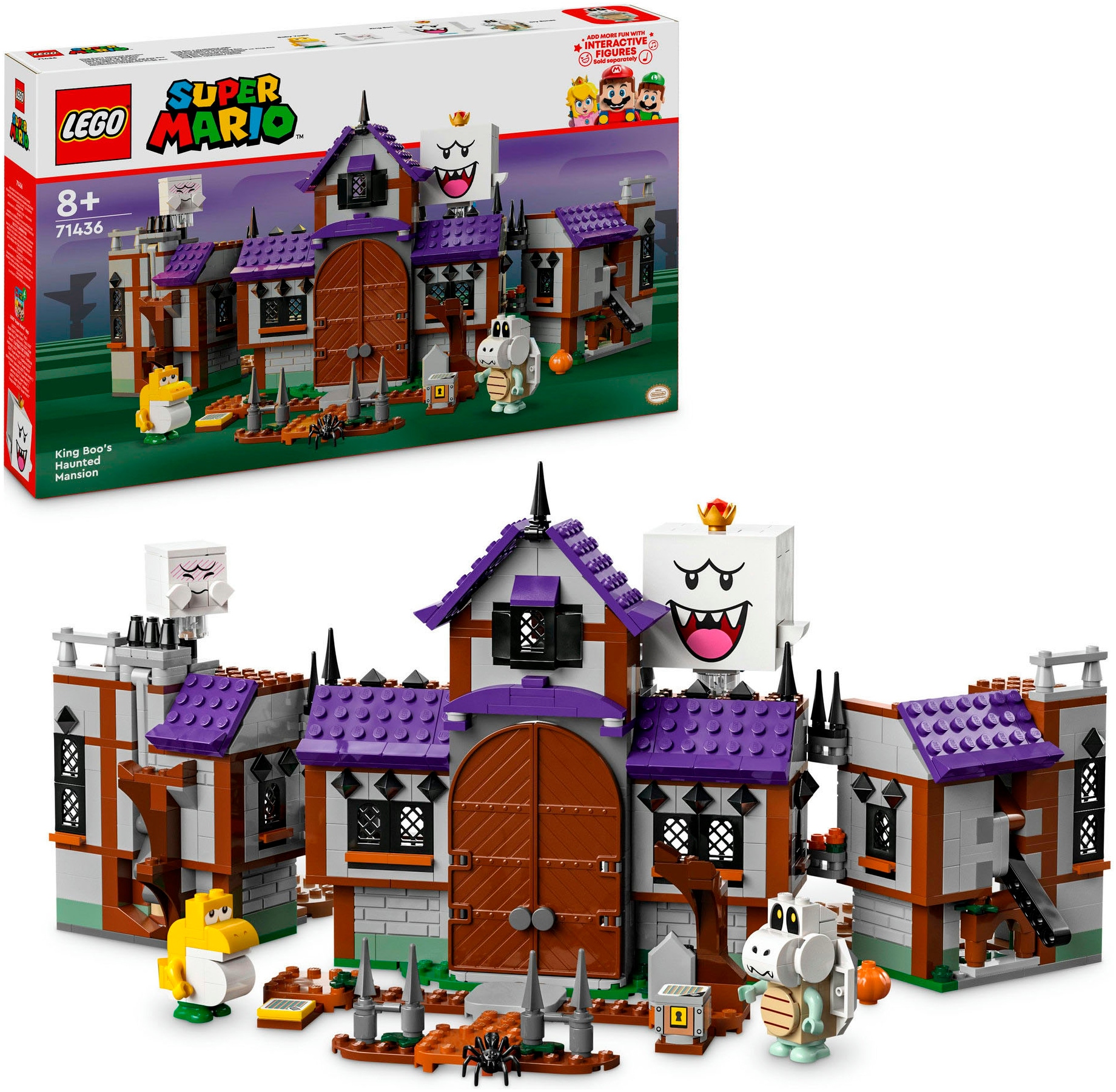 LEGO® Konstruktionsspielsteine »König Buu Huus Spukhaus (71436), LEGO Super Mario«, (932 St.), Made in Europe