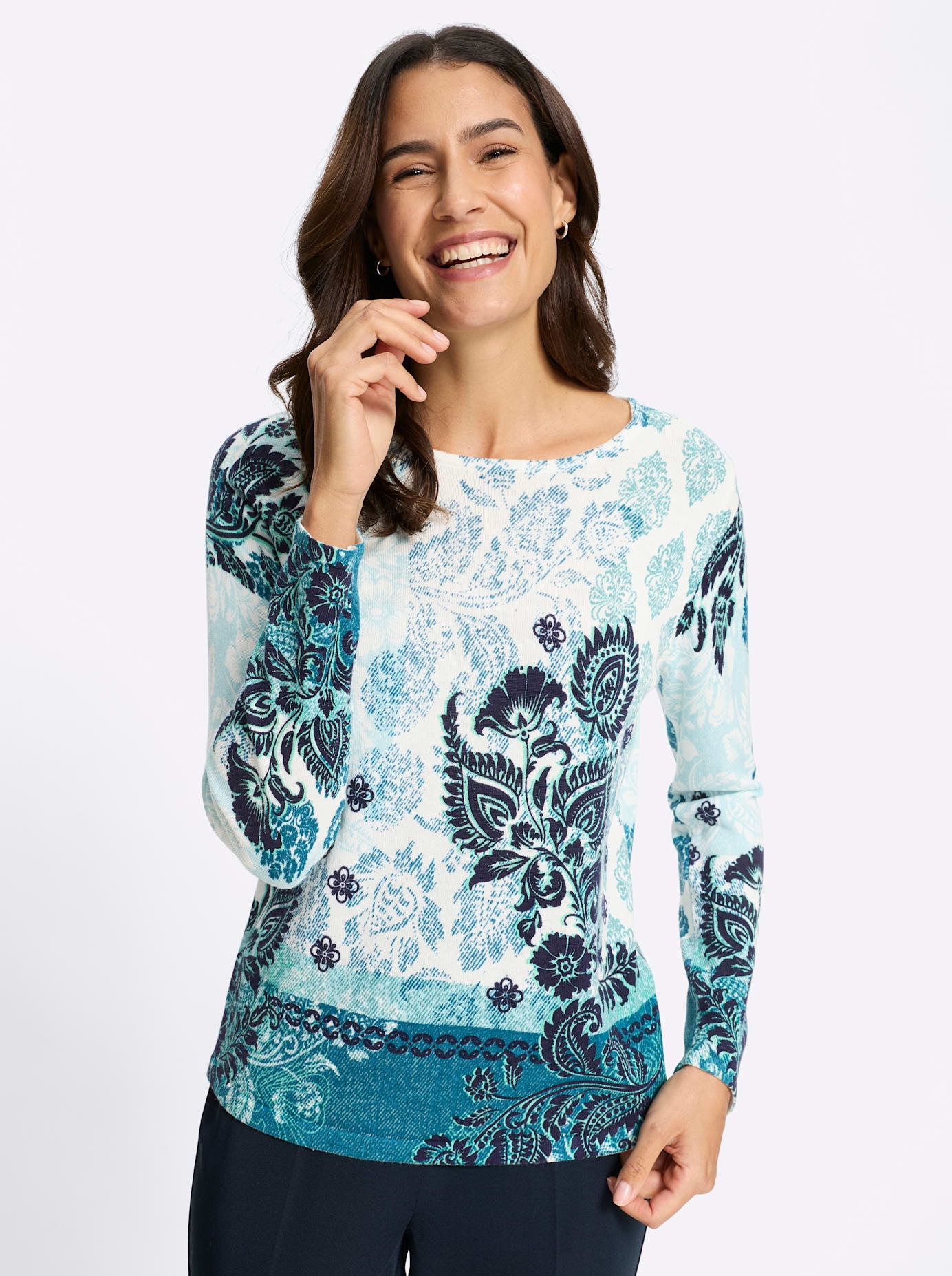 Inspirationen Strickpullover »Feinstrick-Pullover«