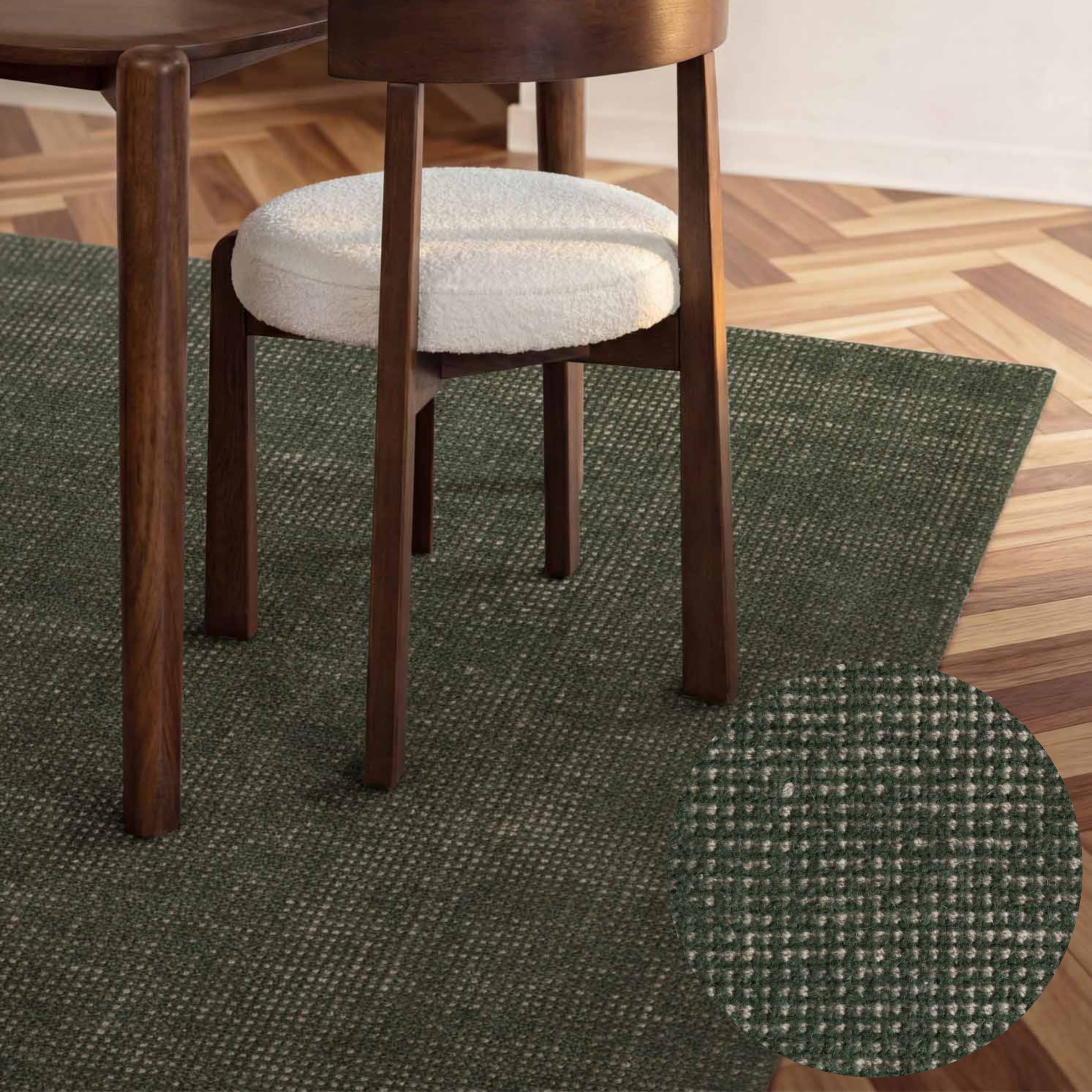 Ted Baker Wollteppich »Croom , auch in rund« rechteckig 10 mm Höhe Wolle, Natur, Handgewebt, Wohnzimmer, Schlafzimmer, Modern, Skandi
