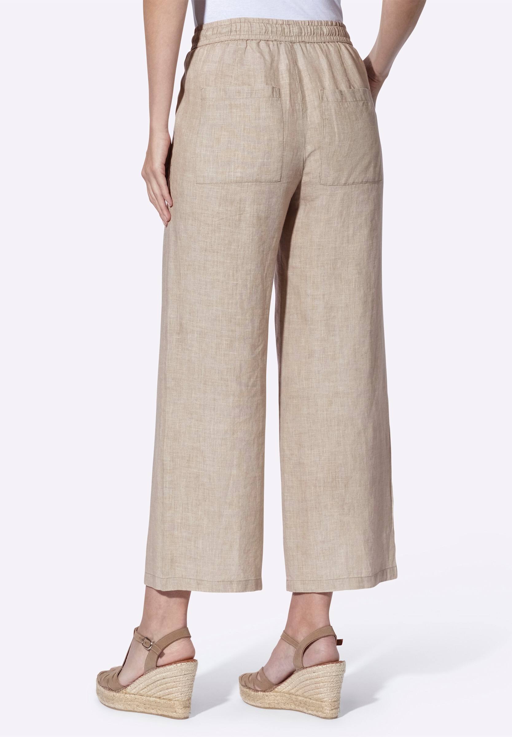 heine Schlupfhose »Leinenhose Leinenhose mit weitem Bein«