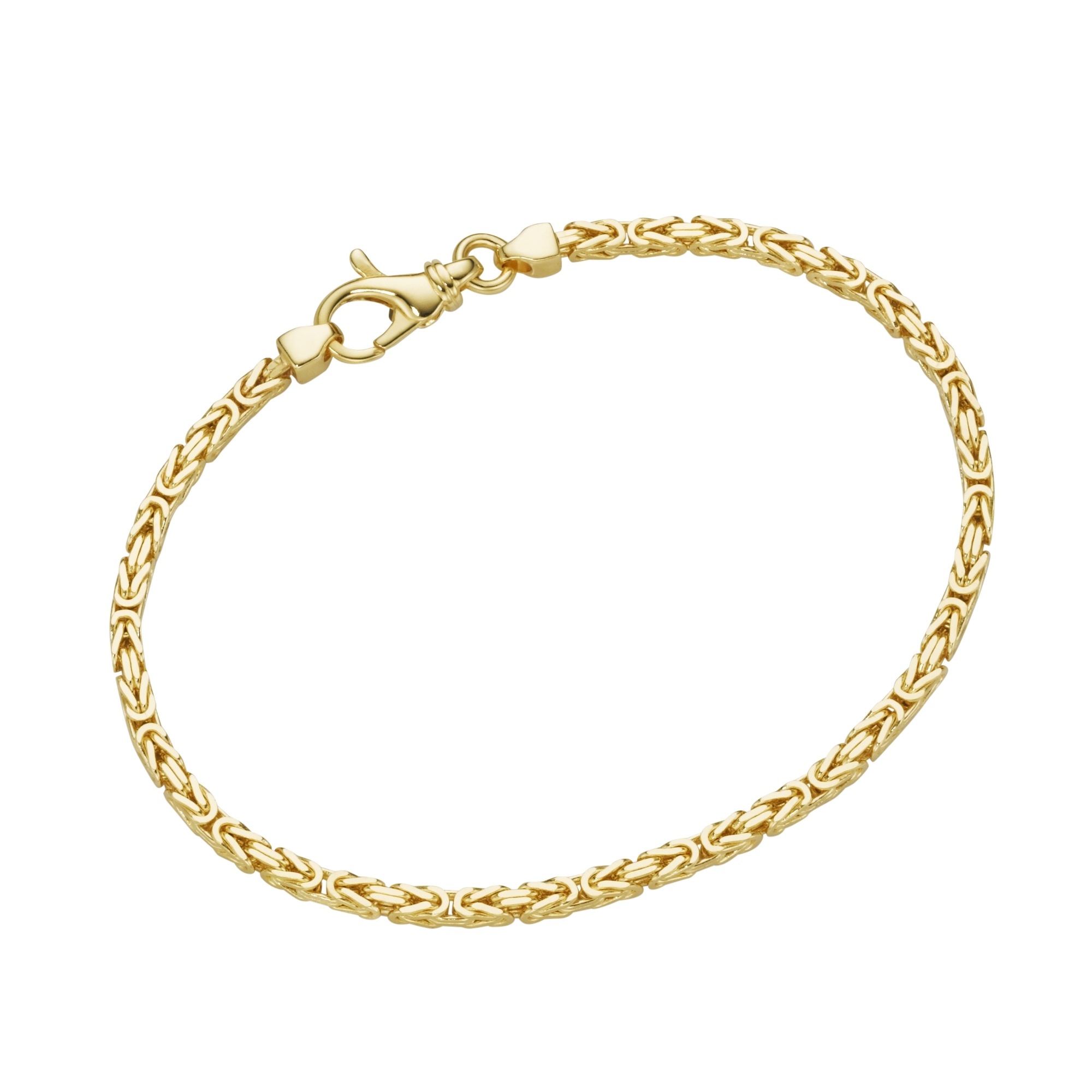 Luigi Merano Armband »Armband Königskette, massiv, Gold 585«