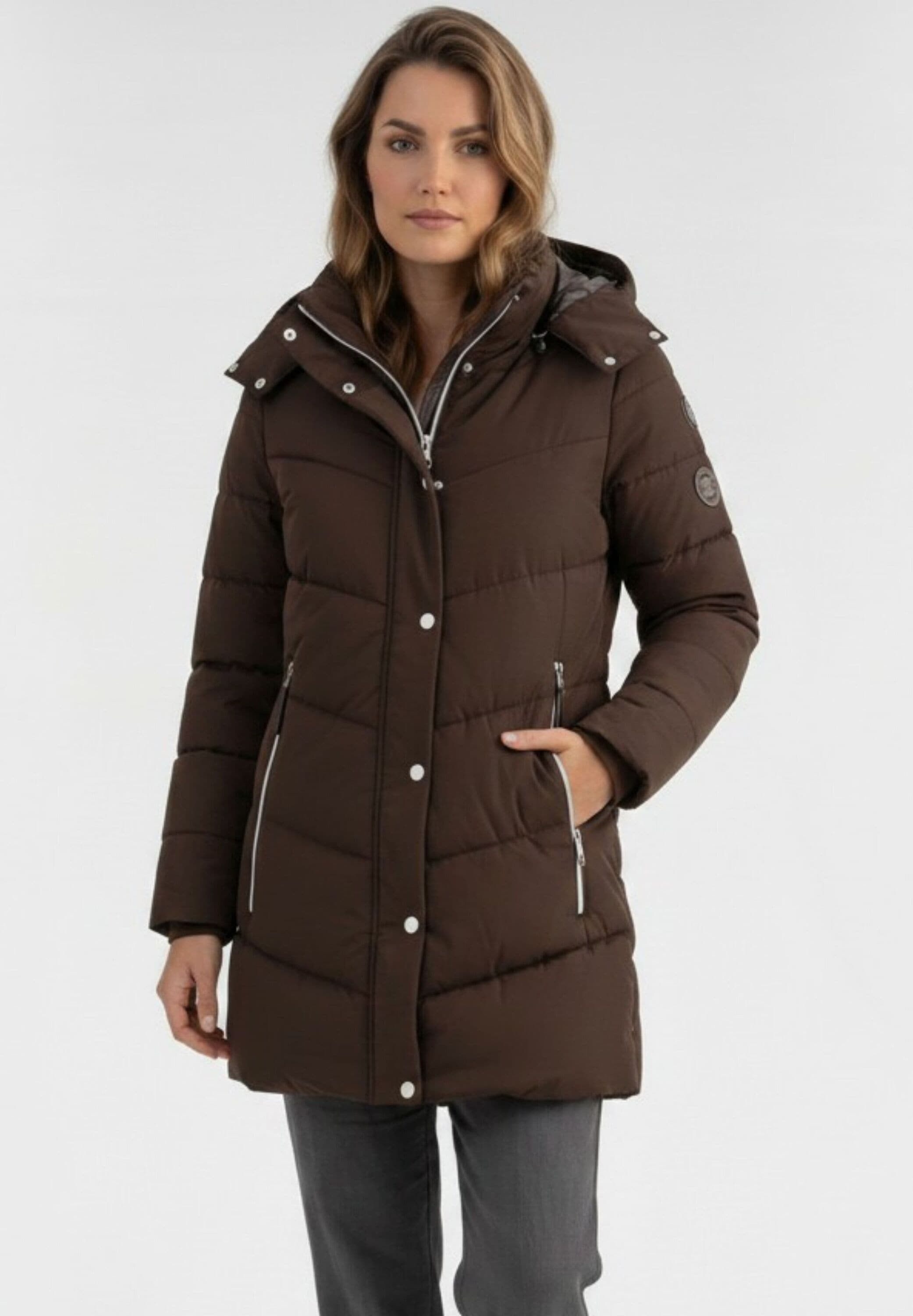 NAVIGAZIONE Steppjacke »NAVIGAZIONE Steppjacke« mit Kapuze abnehmbare Kapuze