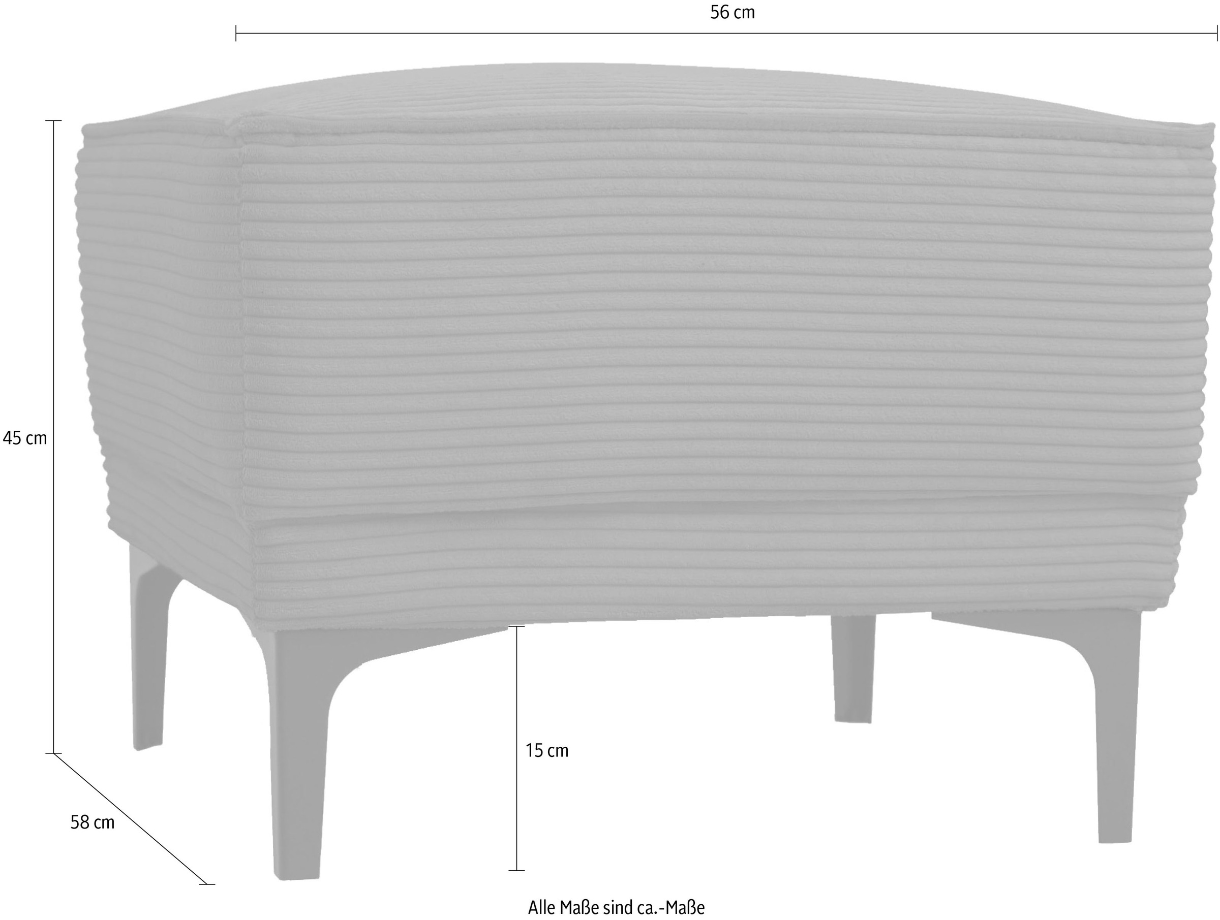 PLACES OF STYLE Polsterhocker »Oland« passend zur Serie OLAND