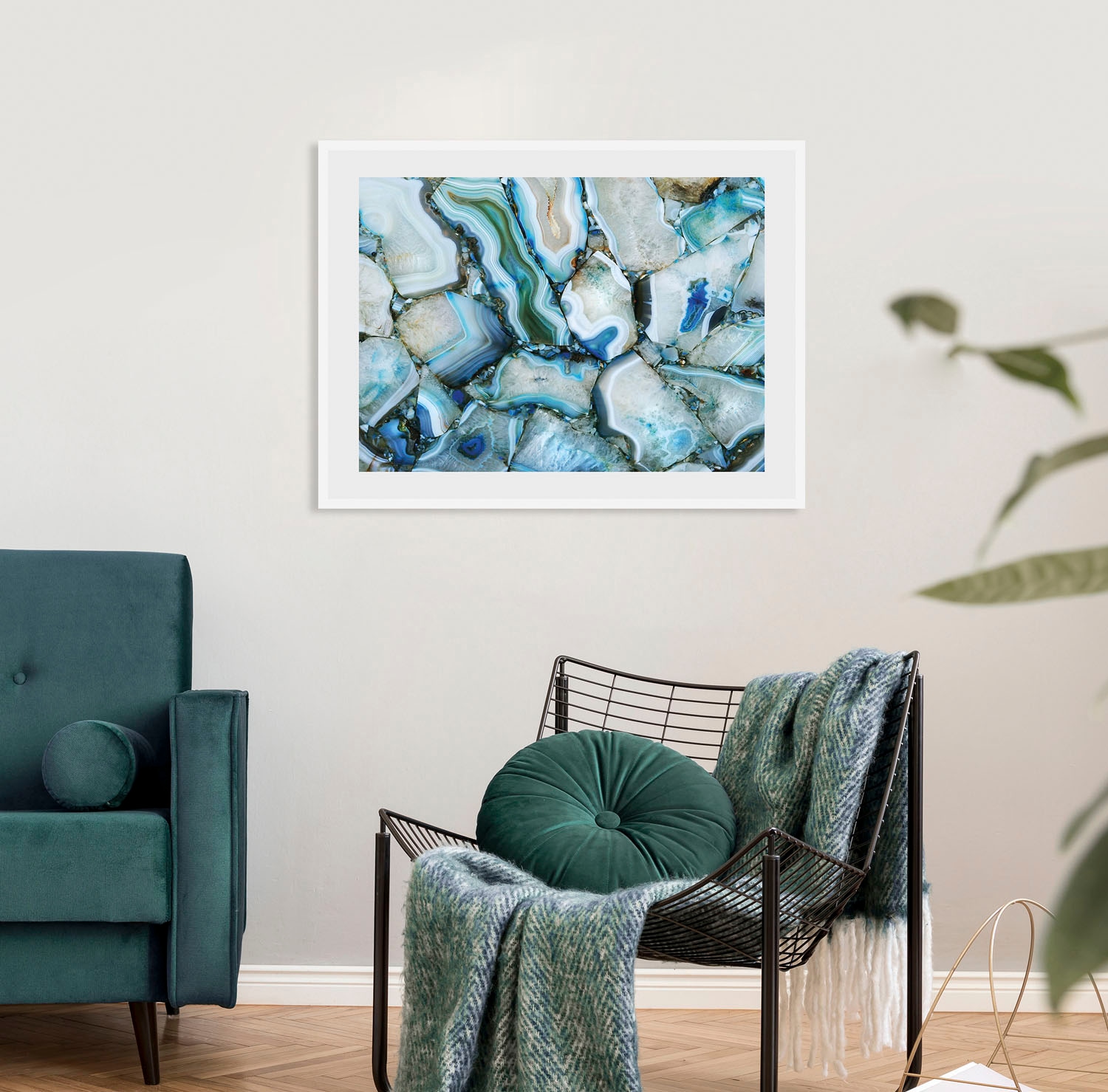 queence Bild »Cinderella«, Abstrakt-Stein-Spa-Spirituelle Bilder, (1 St.), HD Premium Poster-Druck inkl. Holzrahmen
