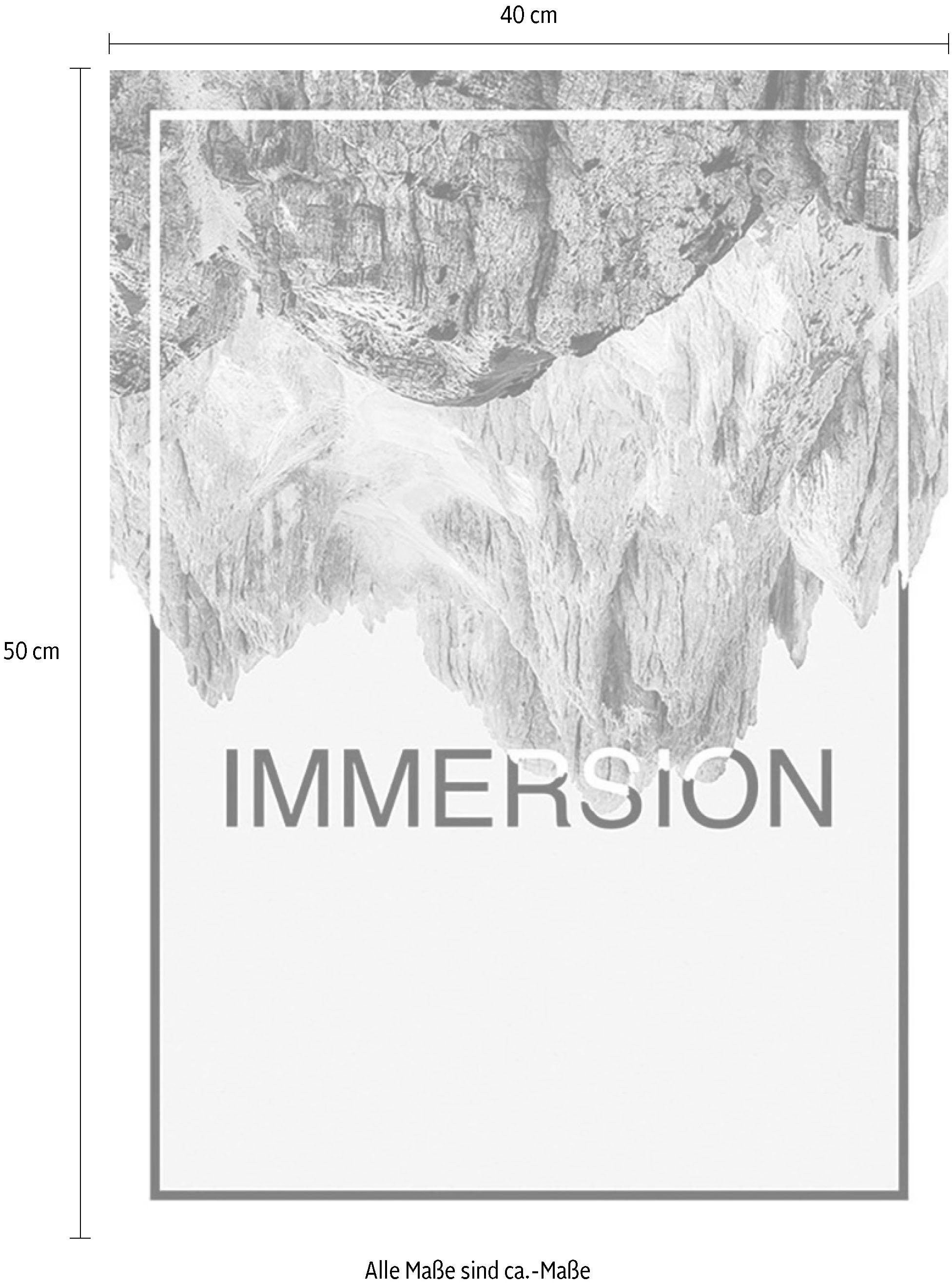 Komar Bild »Immersion Sand« Abstrakt | Sprüche & Texte 1 Stk. tlg. Wandbild zur Dekoration - ohne Rahmen