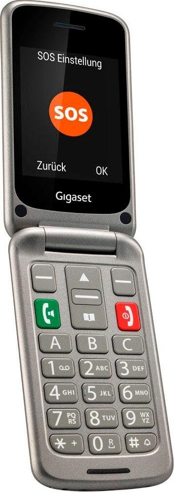 Gigaset Klapphandy »GL590«, Titan-silber