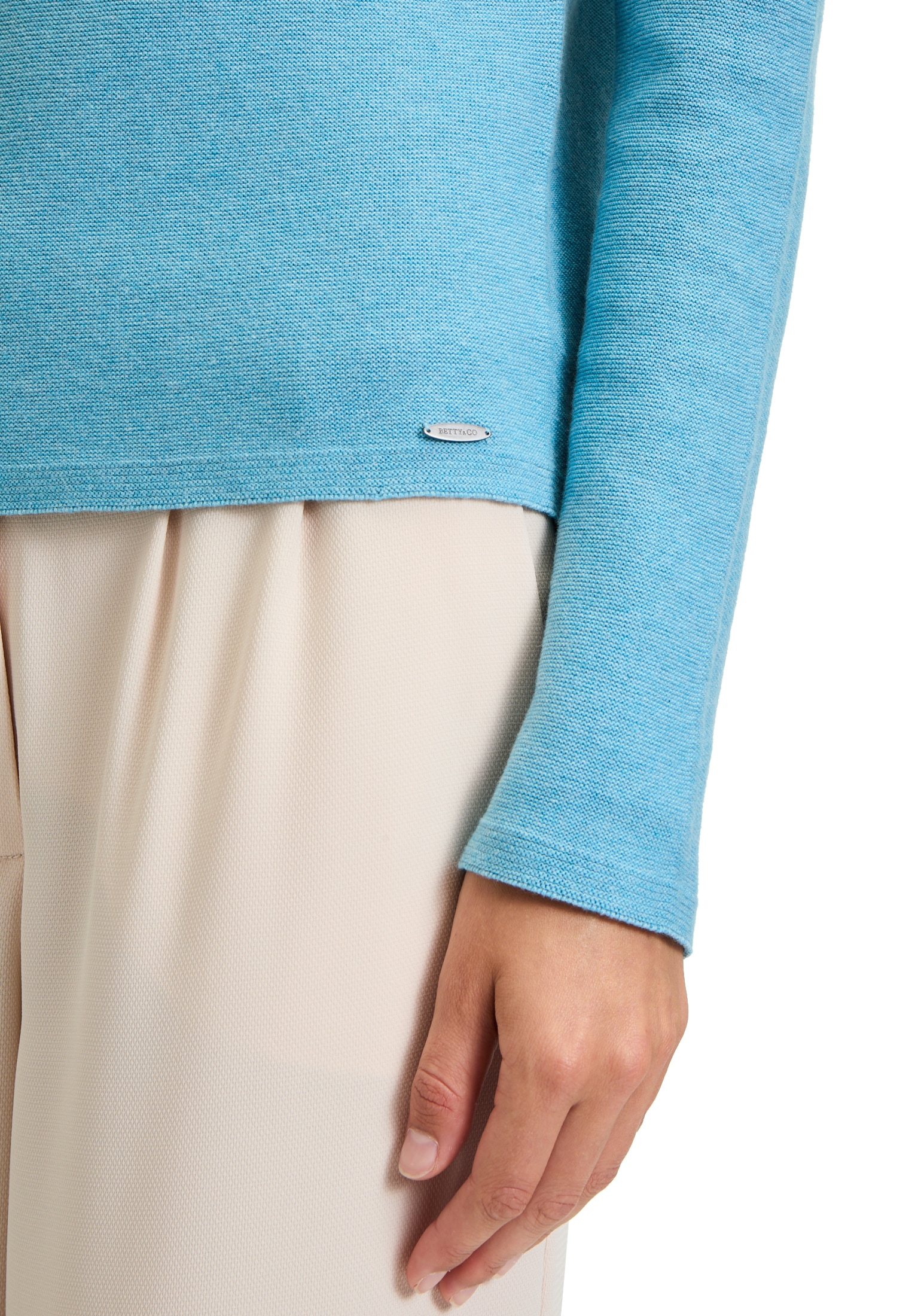 Betty&Co Strickpullover »Strickpullover mit Strickdetails«