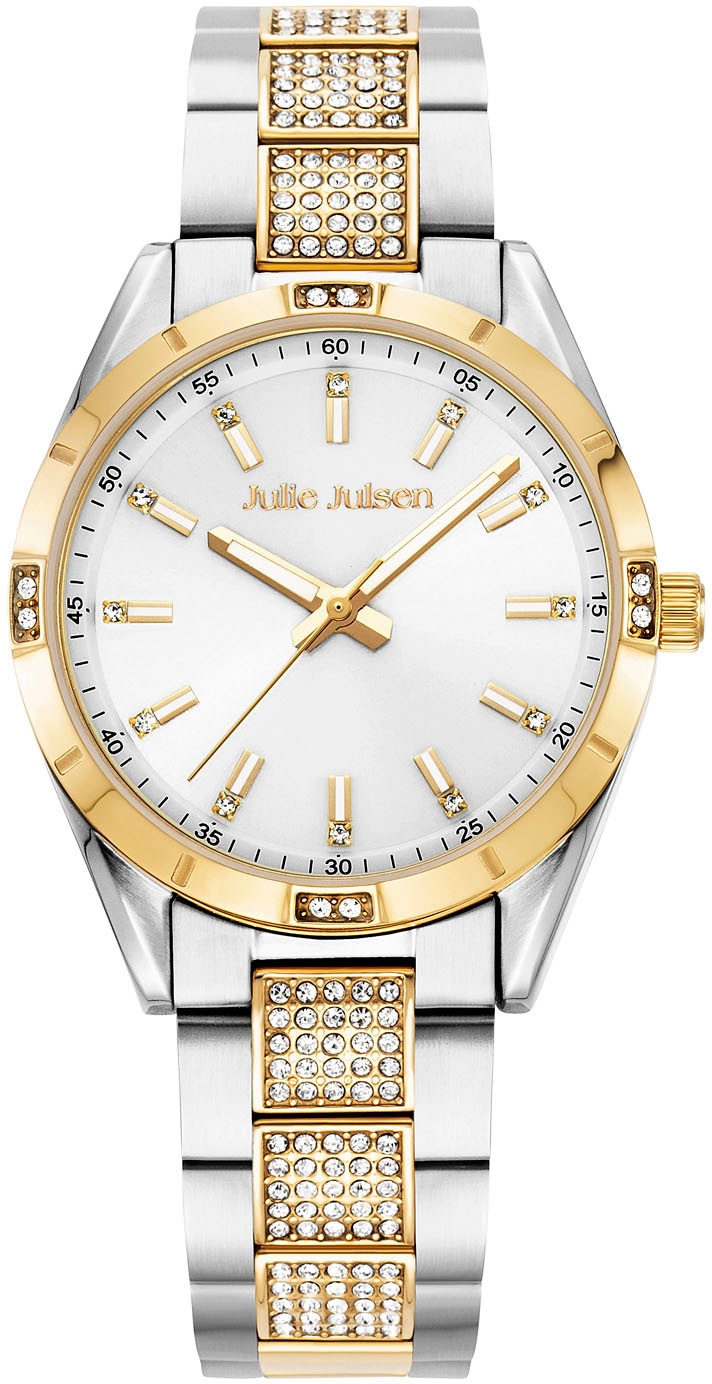 Quarzuhr »Julie Julsen Sport Gold Bicolor, JJW3105SYGM«, Armbanduhr, Damenuhr,...