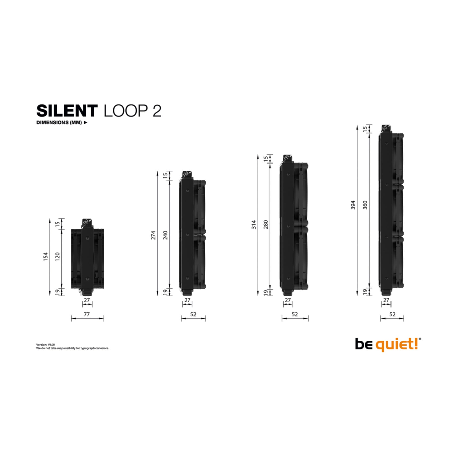 be quiet! Gehäuselüfter »SILENT LOOP 2 240mm«