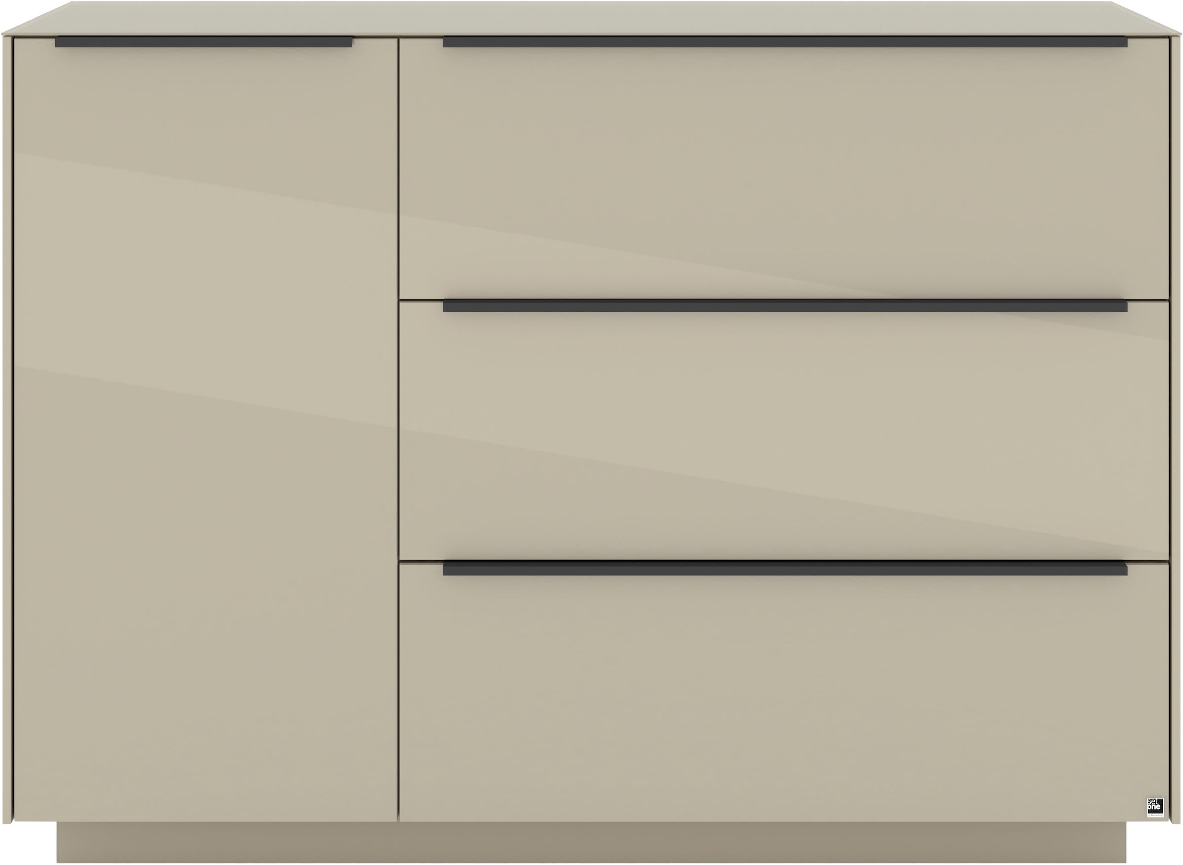 set one by Musterring Sideboard »Reno« 1 Stk. tlg. Mit Sockel in diversen Farben, 102 cm Höhe & Farbauswahl
