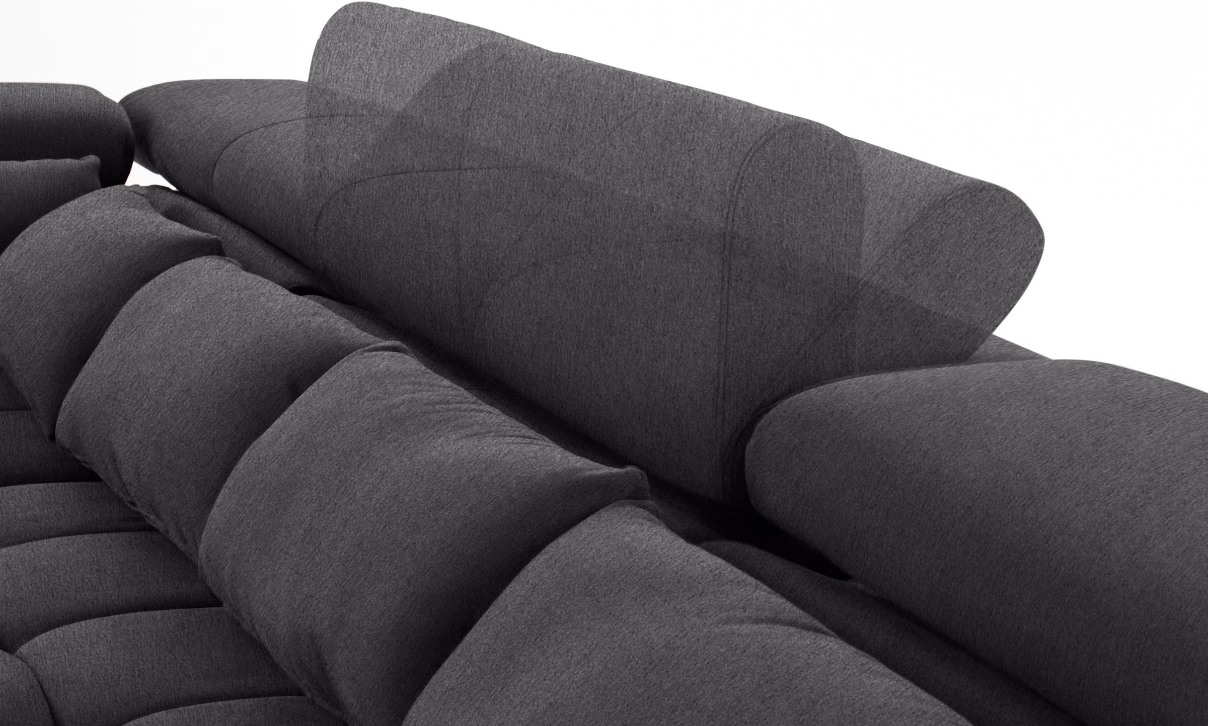 COTTA Wohnlandschaft »Orion U-Form«, mit Kopfteilverstellung & 6 Nierenkissen