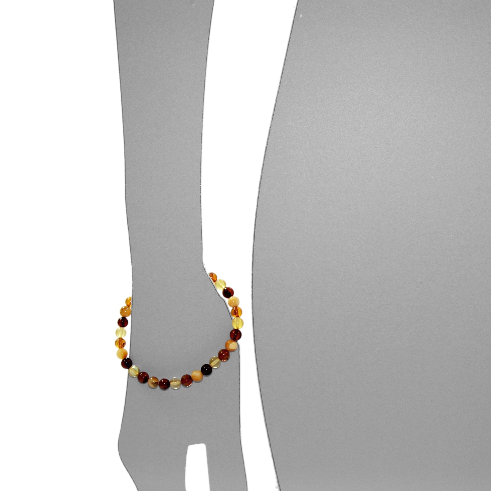 OSTSEE-SCHMUCK Armband »- Kugel 6 mm - Bernstein -,«