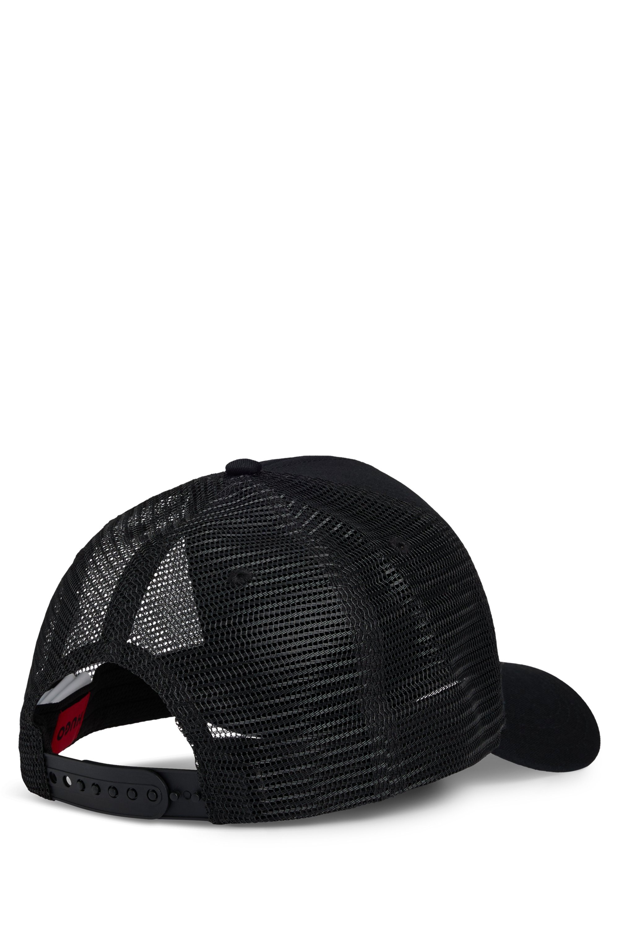 HUGO Fitted Cap »Marsel-Trucker«, aus Twill & Mesh mit 3D Logostickerei, unisex