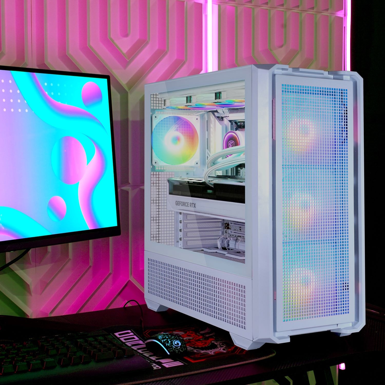 Cougar Gaming-PC »MX600 White 7419«, Windows 11, DDR5 RAM, Gen4 SSD