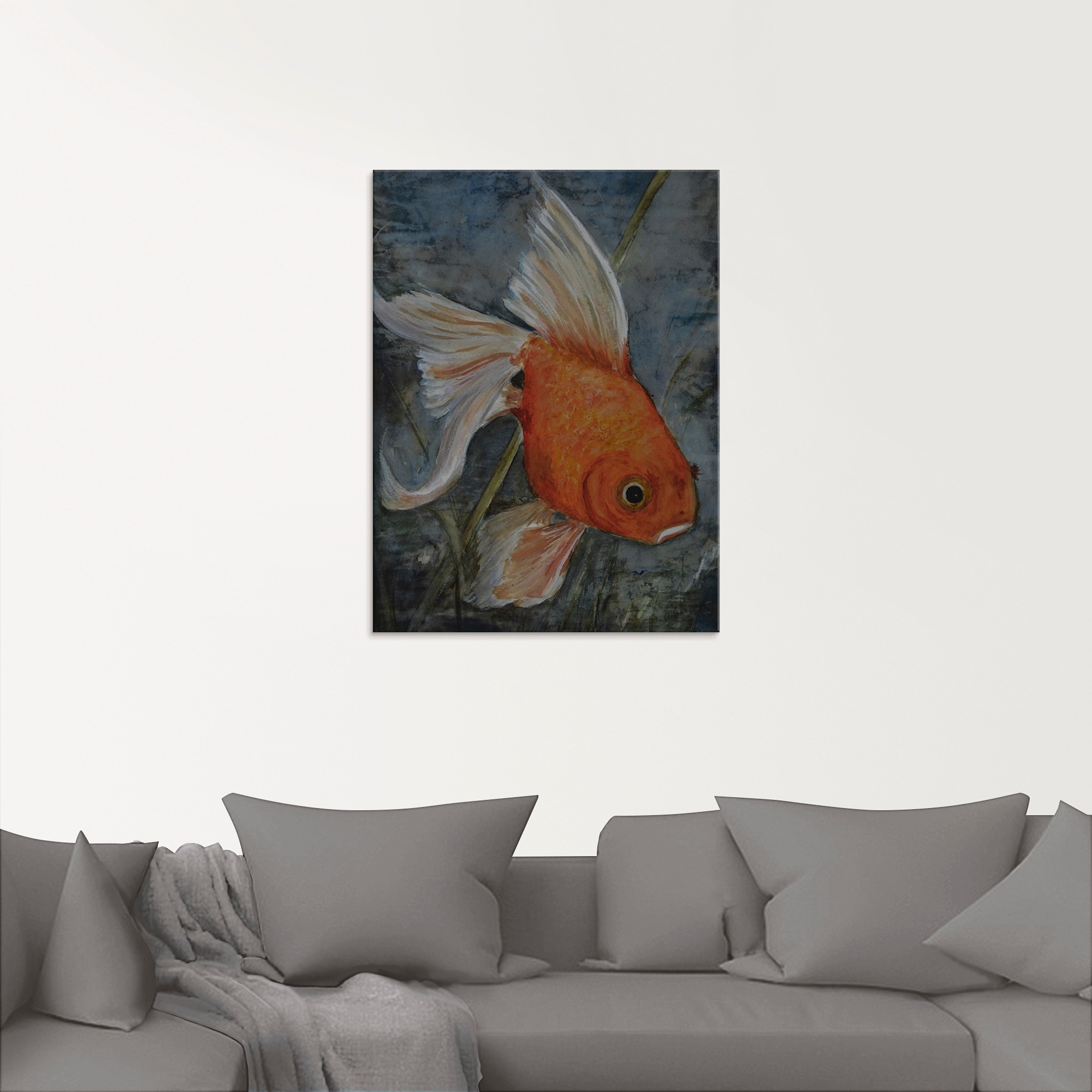 Artland Glasbild »Feng Shui - Goldfisch«, Wassertiere, (1 St.), in verschiedenen Größen