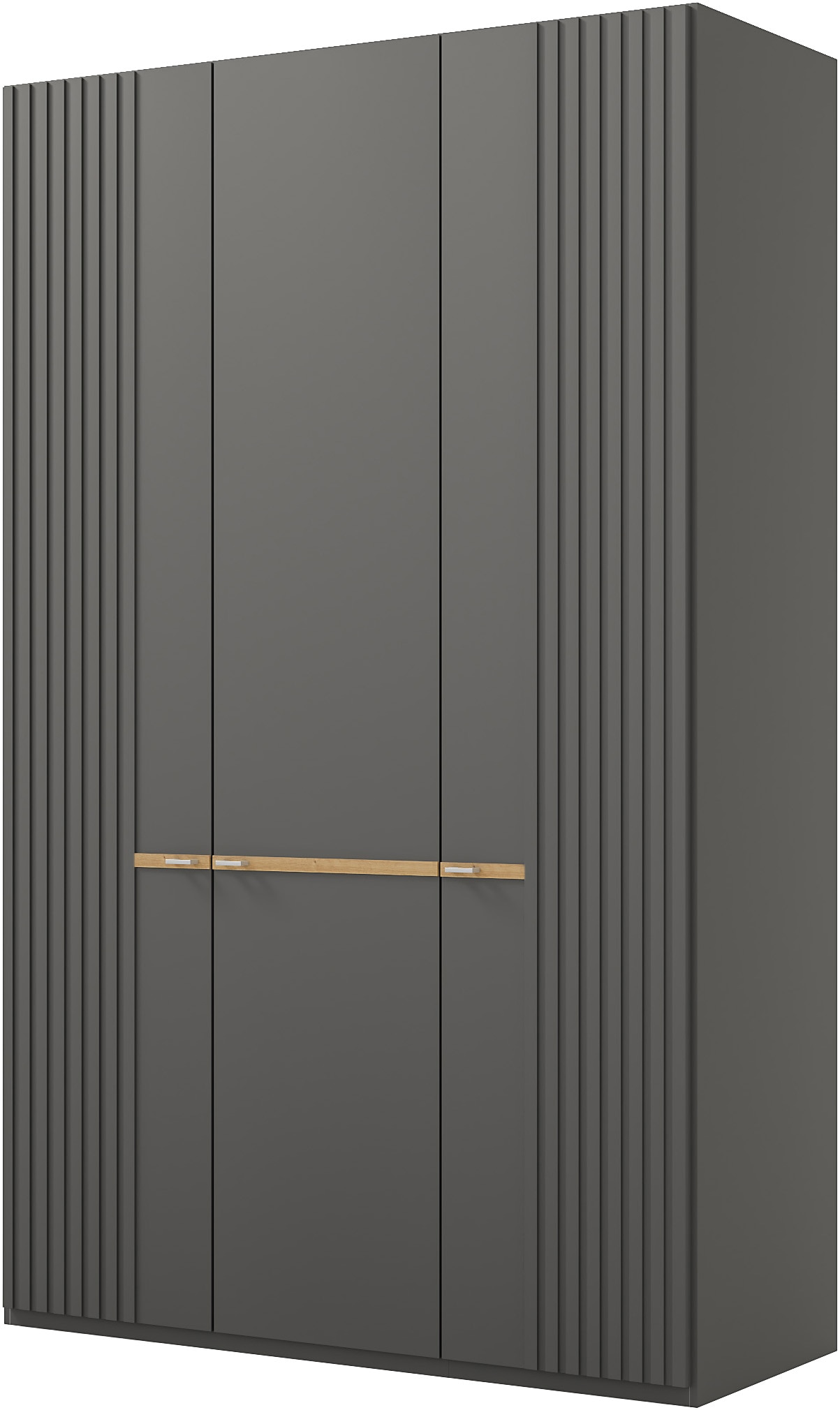 Musterring Kleiderschrank »Isabelle« Lamellen in Korpusfarbe, Griffe in silber, versch. Größen und Farben