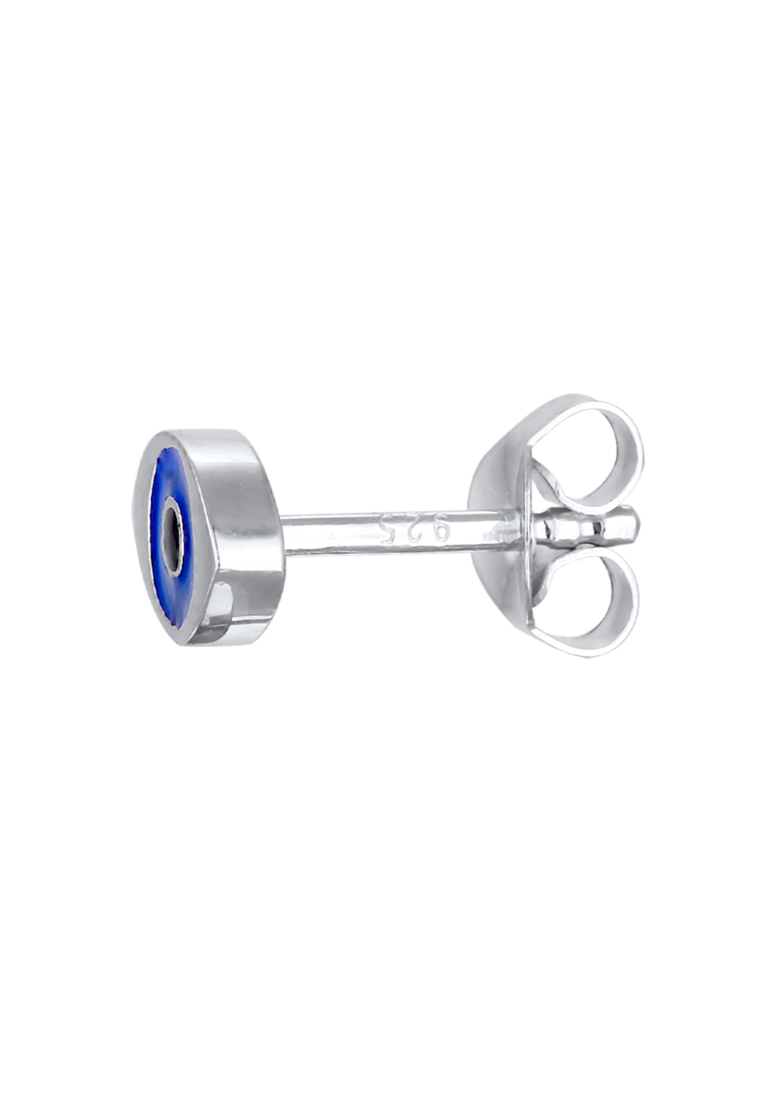 Elli Piercing-Set »Ohrringe Single Ohrstecker Evil Eye Symbol Emaille 925 Silber«