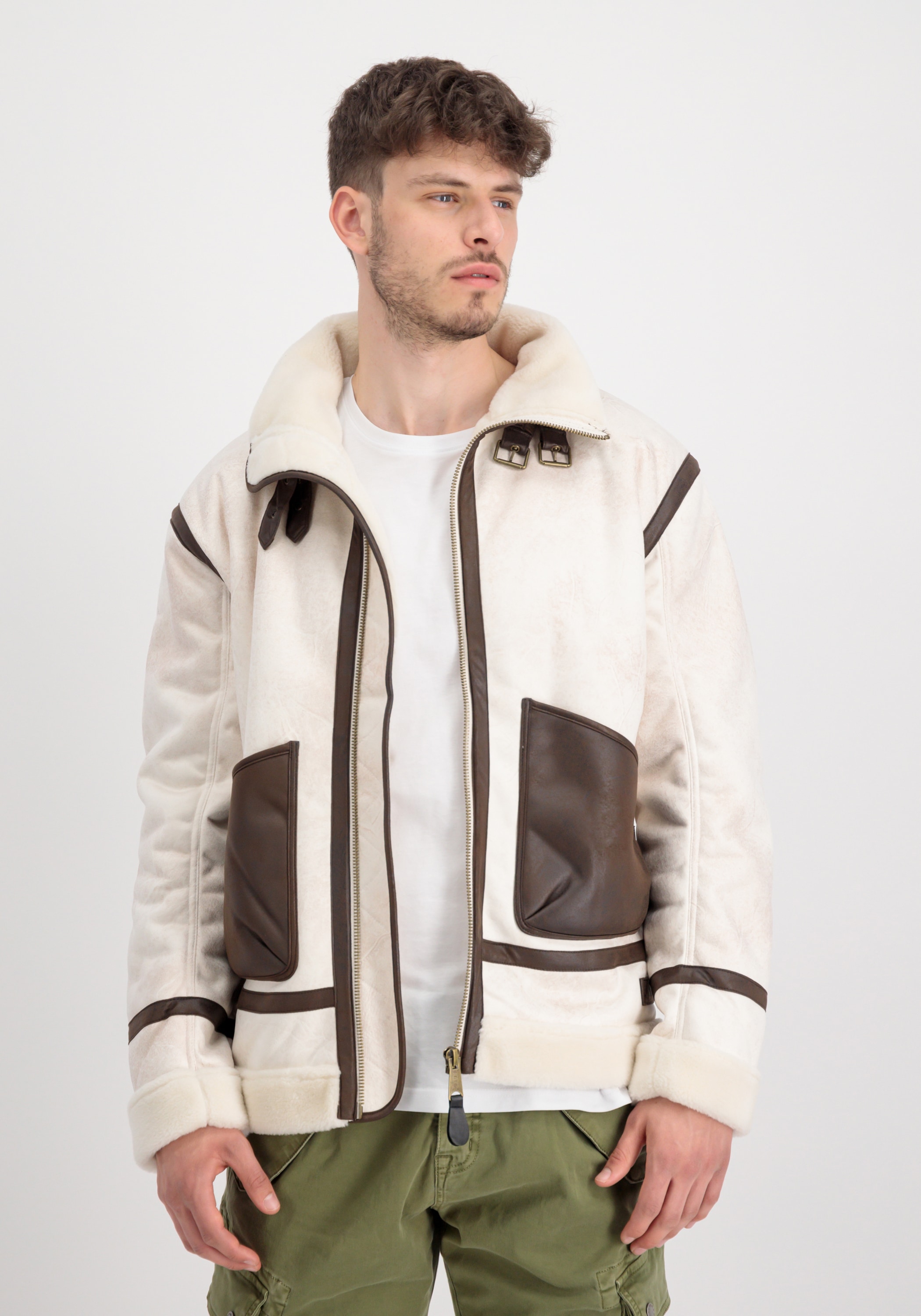 Lederjacke »Alpha Industries Men - Leather & Vegan Jackets B3 Arctic«