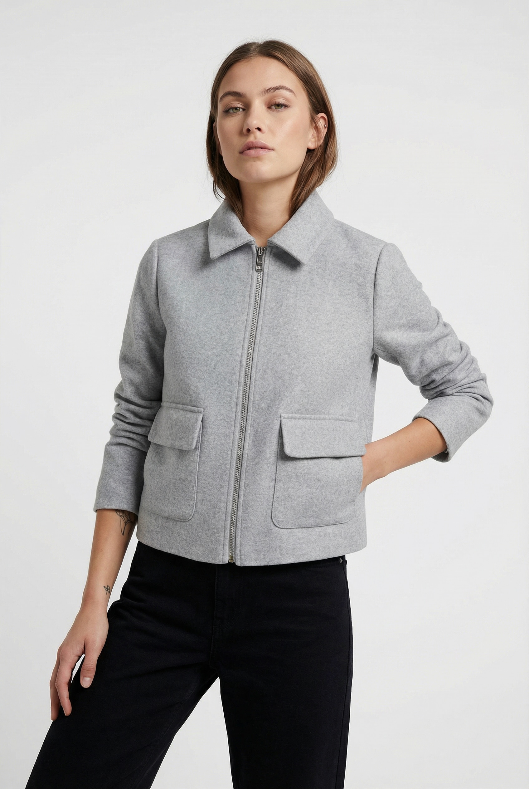 ONLY Kurzjacke »ONLVELA ZIP SHORT JACKET OTW«