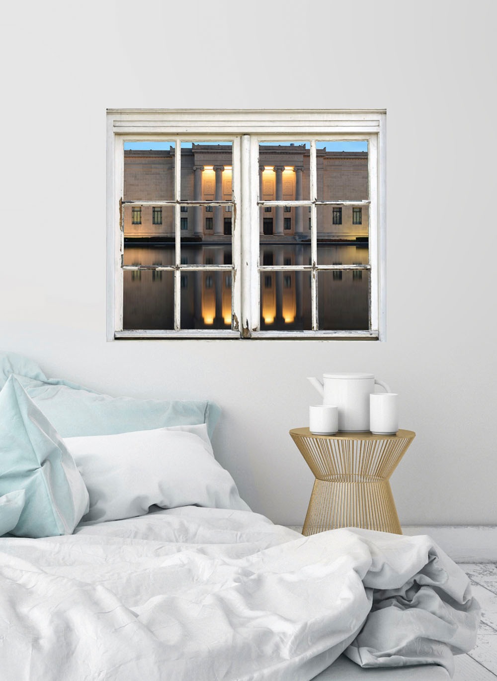 queence Wandsticker »Gebäude«, Wandsticker, Wandbild, selbstklebend, Häuser, Stadt, Gebäude