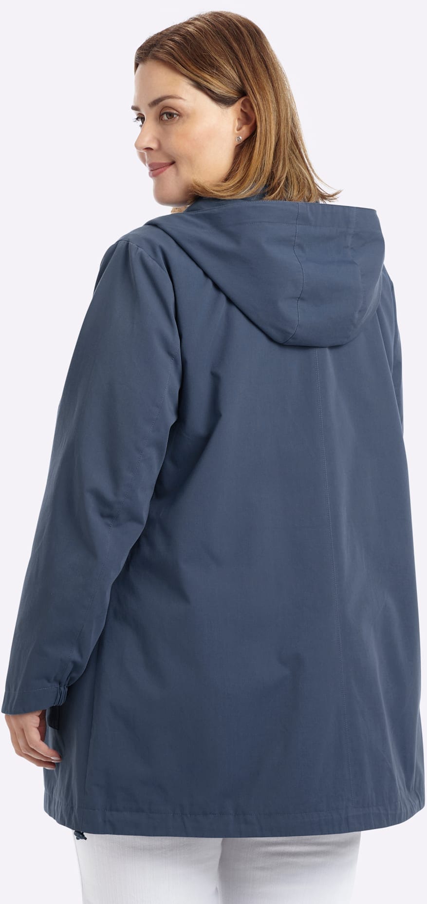 Sheego Langjacke mit Kapuze