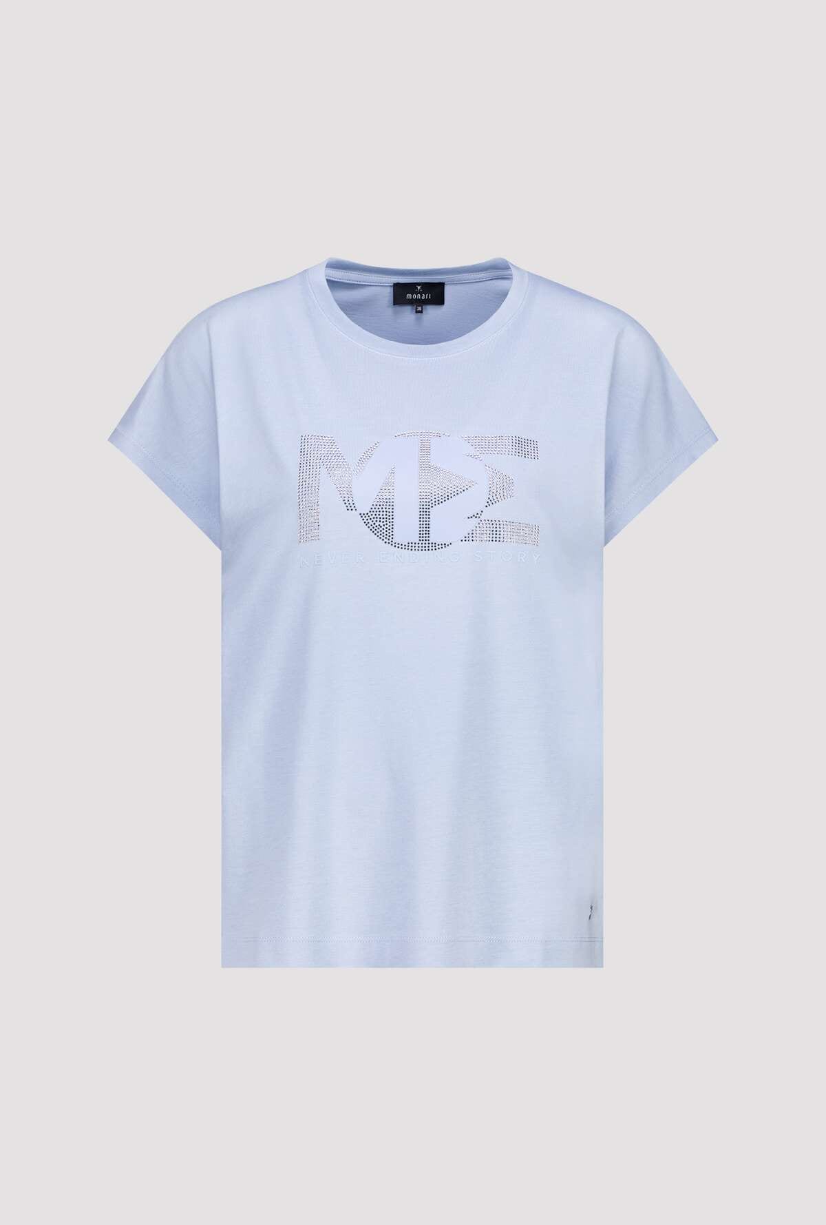Monari T-Shirt »Shirt Basic Schmuck« Regular fit mit Strasssteinen