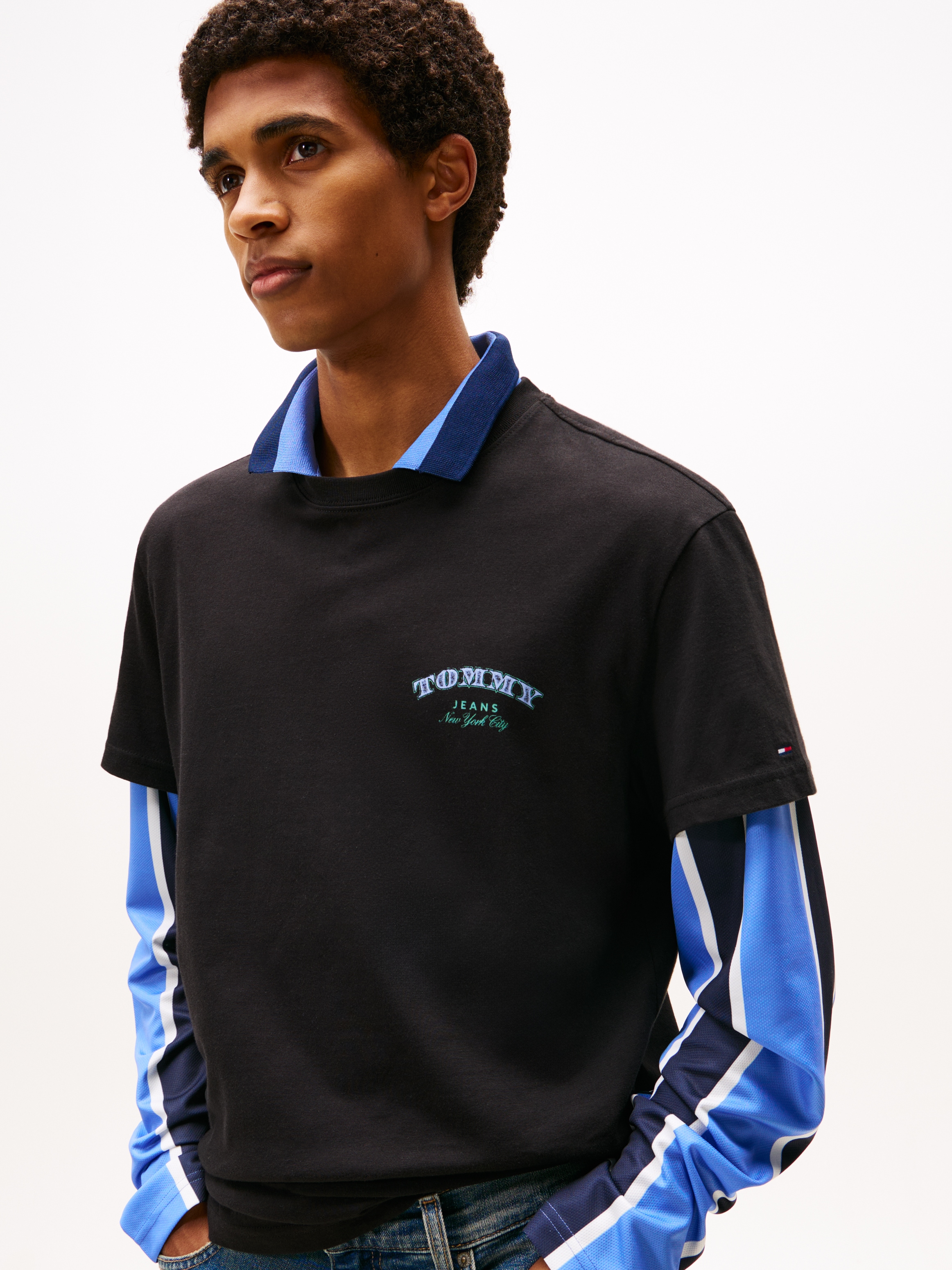 Tommy Jeans T-Shirt »TJM REG DOLLAR STACK« regular fit, Rundhals, mit Rückenprint