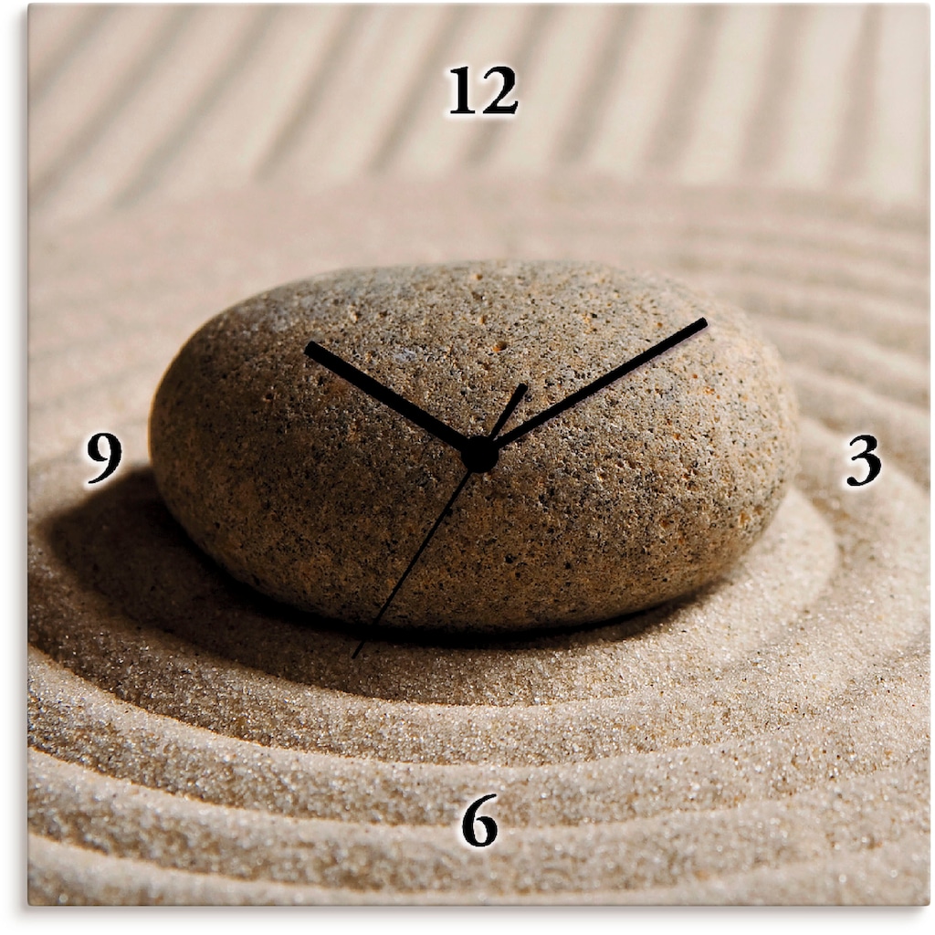 Artland Wanduhr »Mini Zen Garten - Sand«