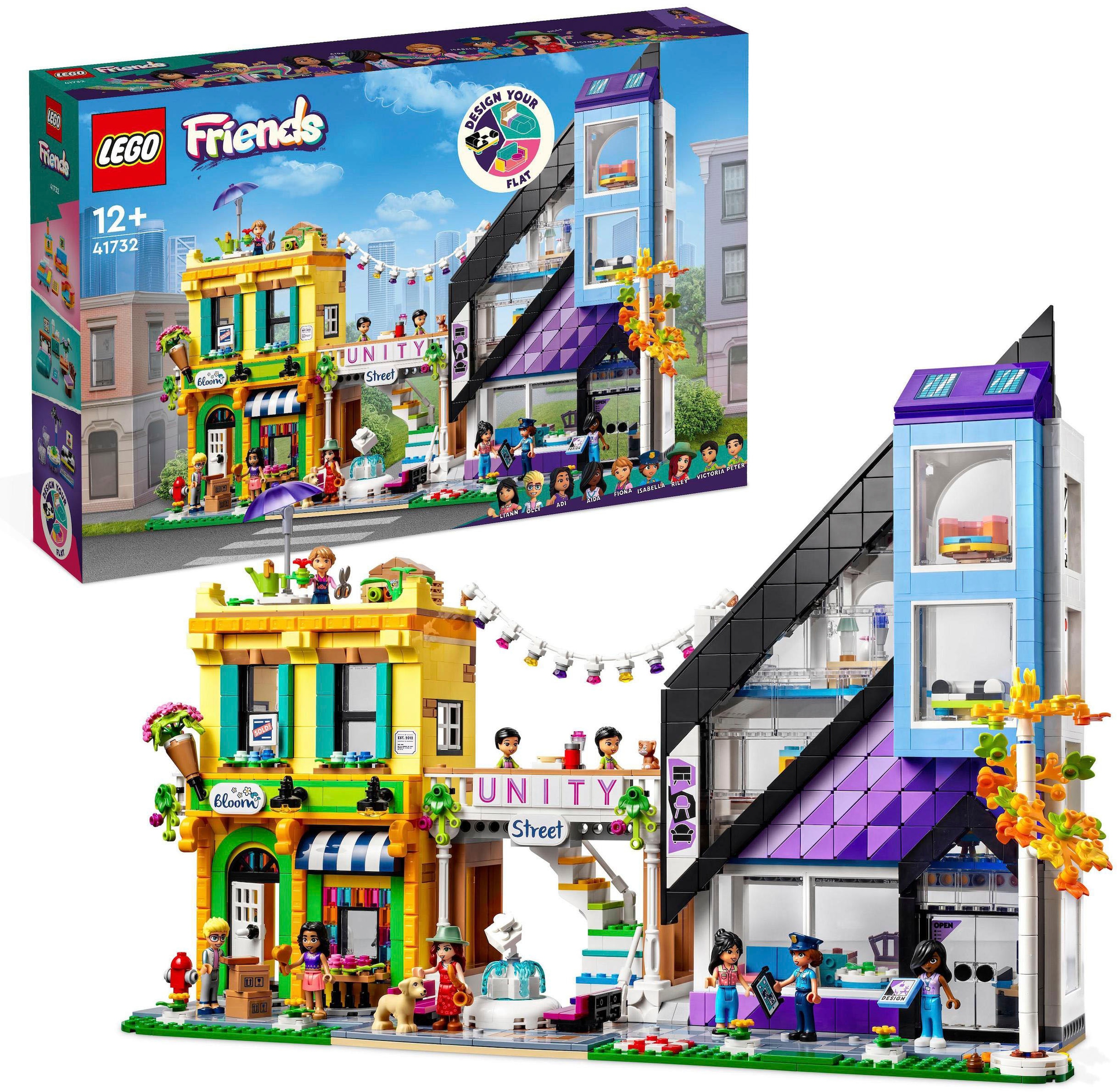 LEGO® Konstruktionsspielsteine »Stadtzentrum (41732), LEGO® Friends«, (2010 St.), Made... kaufen