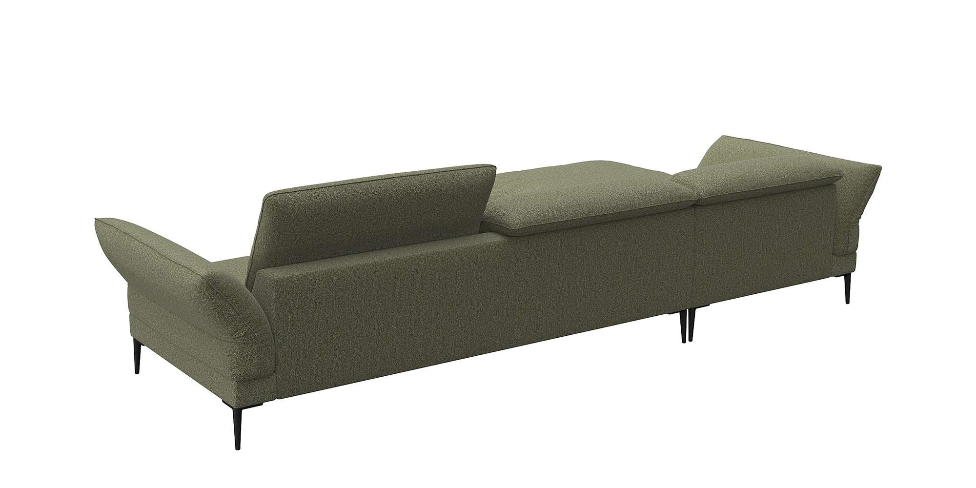 FLEXLUX Ecksofa »Salino, Funktionssofa mit Recamiere, Relaxsofa, Ecksofa« Sofa mit Arm- und Kopfteil-Verstellungen, Kaltschaum & Stahl-Wellen