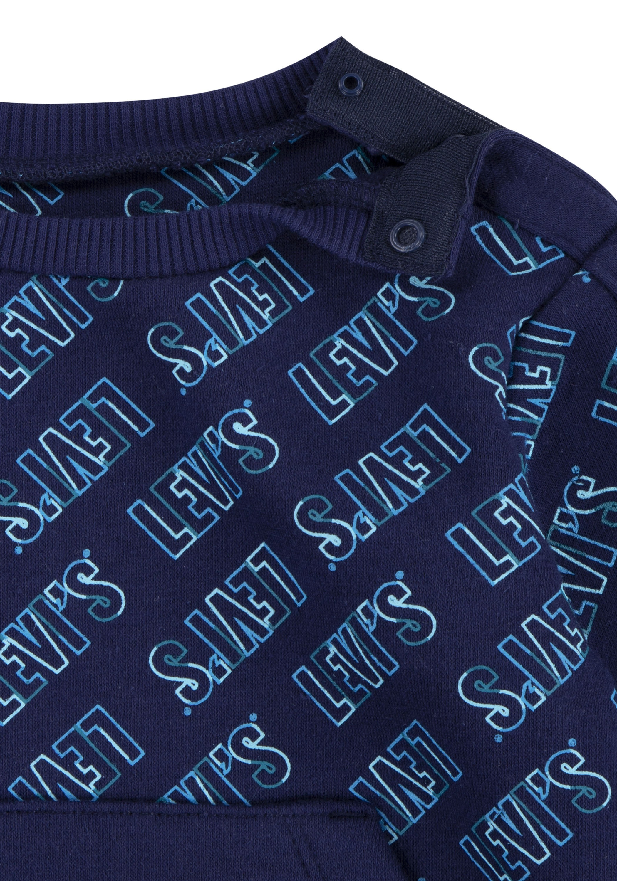 Levi's® Kids Langarmshirt & Hose, mit Allover-Logo-Print