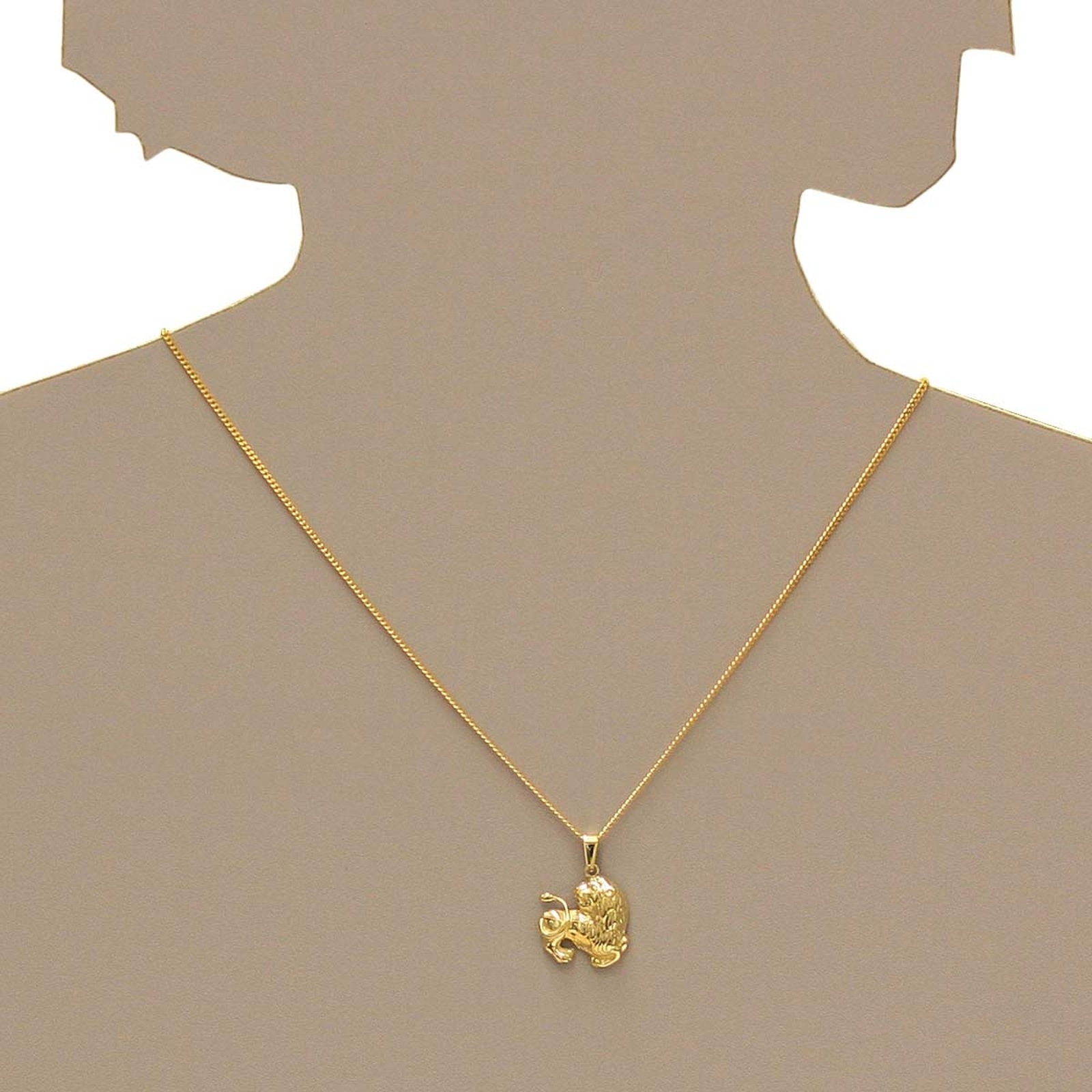 OSTSEE-SCHMUCK Kette und Anhänger Set »- Tierkreiszeichen Löwe - Gold 333/000 -,«
