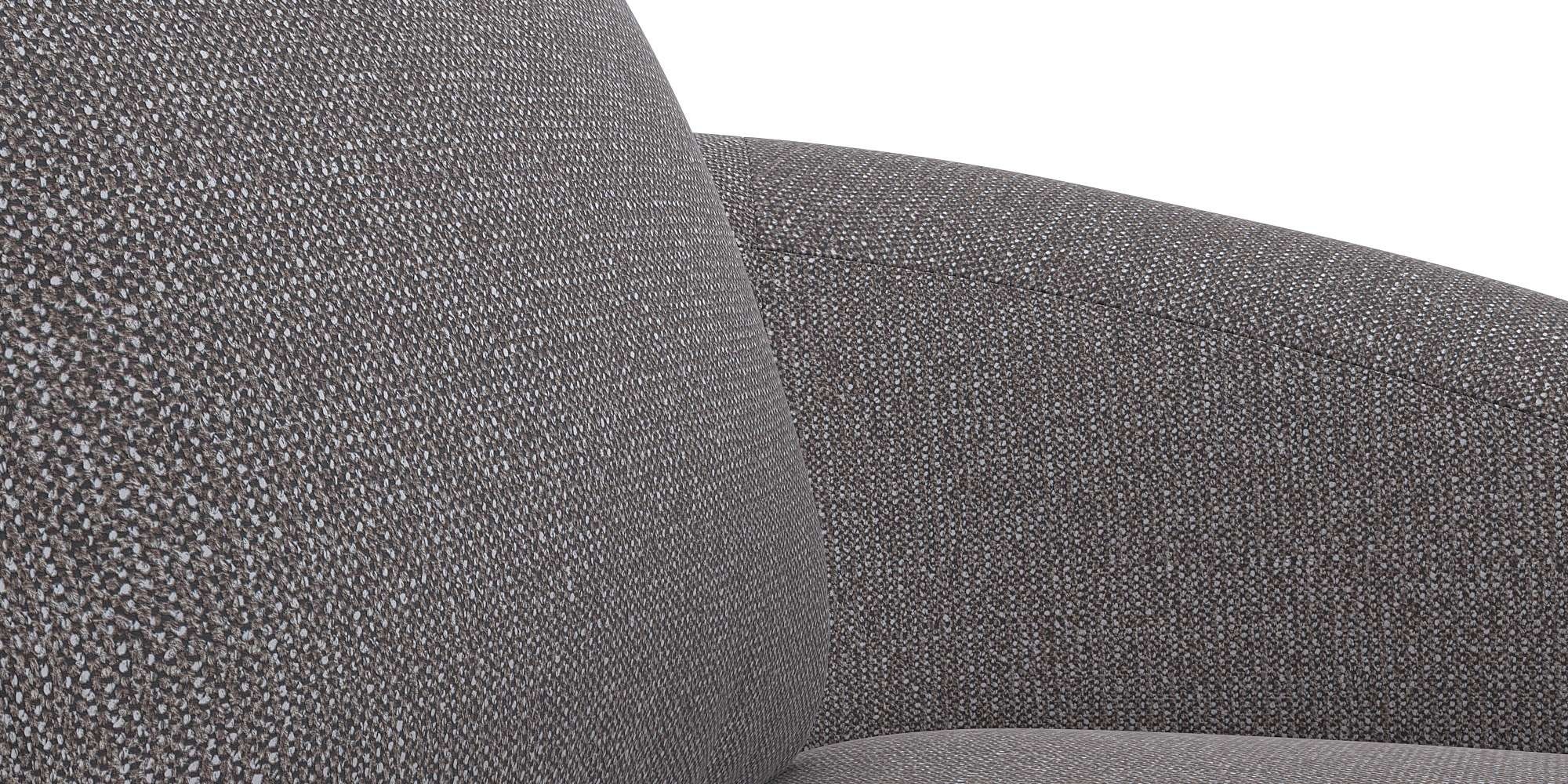 FLEXLUX Wohnlandschaft »Torino, rund, L-Form, Sofa-Ecke mit Recamiere, Longchair-Sofa«, Modernes, organisches Sofa-Design, Kaltschaum, Wellenunterfederung
