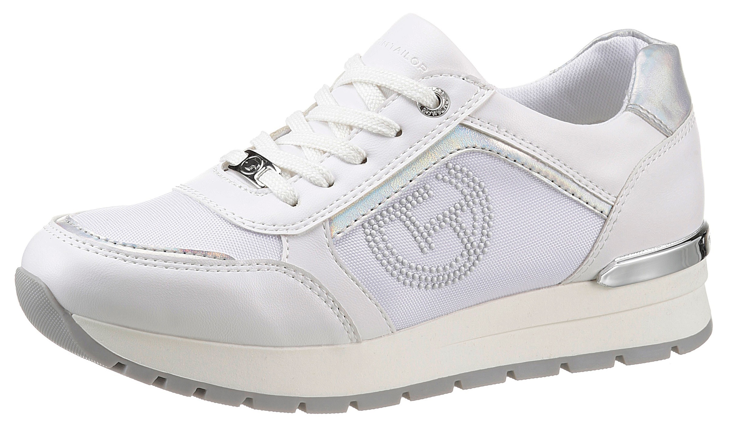 TOM TAILOR Keilsneaker, mit Kontrastbesatz an Ferse