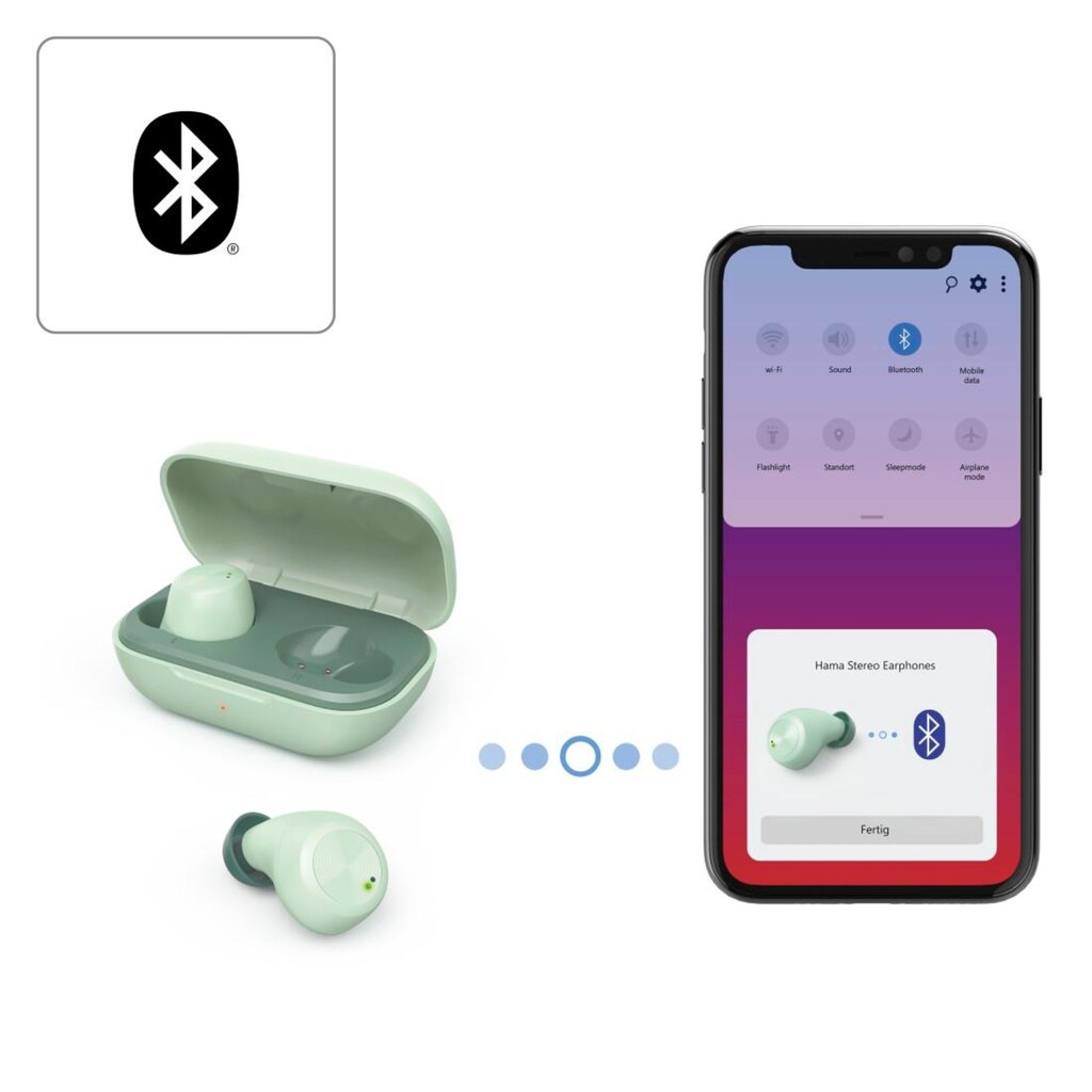 Hama Bluetooth-Kopfhörer »Spirit Chop, True Wireless TWS, In Ear Bluetooth Headset Kopfhörer«