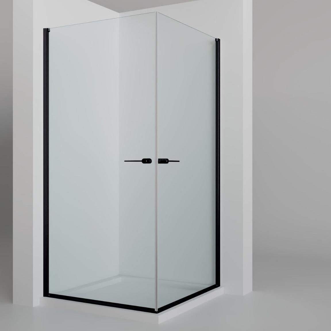 welltime Eckdusche »Firenze« Rahmenloses Design mit extravaganten Griffen, 6mm ESG