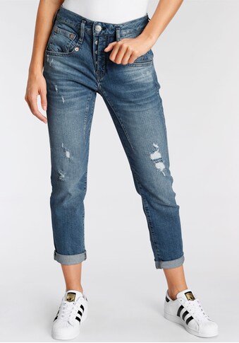 Herrlicher Boyfriend-Jeans »SHYRA CROPPED RECYCLED DENIM«, mit Destroyed Effekten kaufen
