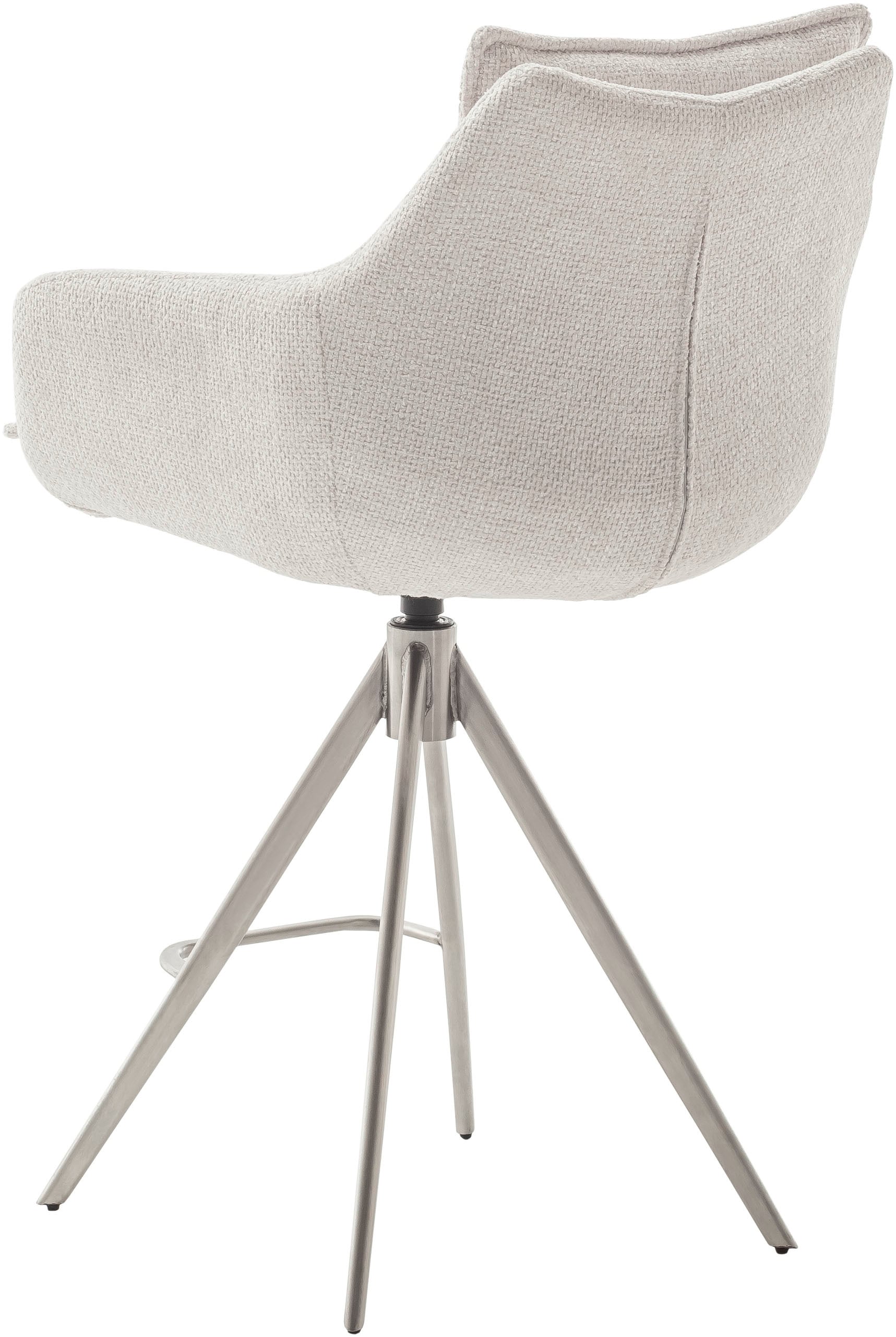 MCA furniture Bistrostuhl »Parker Tresenstuhl mit Armlehnen Tresenhocker«, (Set), 2 St., Struktur weich, Barhocker,Barmoebel,Barstuhl,360° drehbar,mit Lehne,belastbar 120 kg