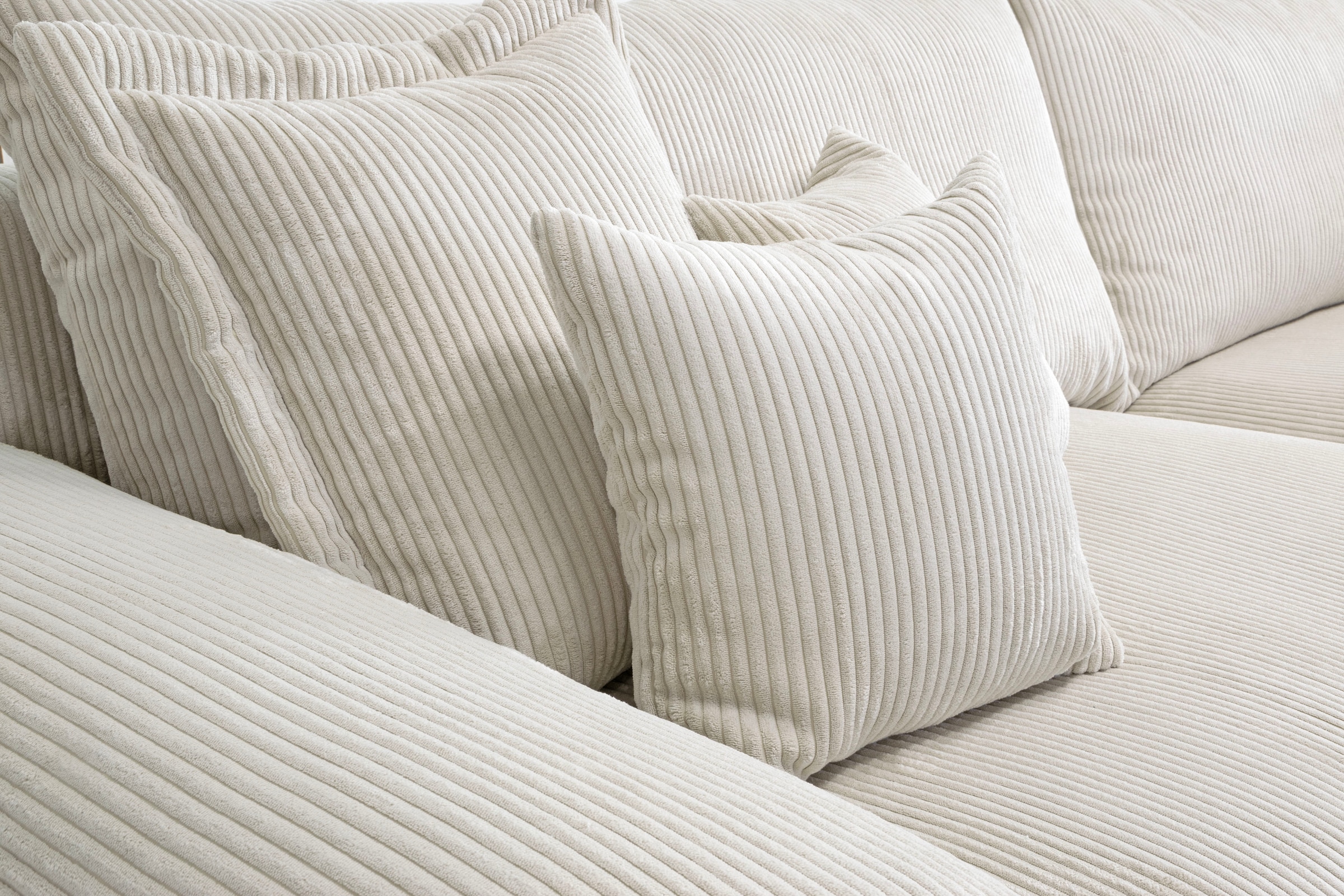 Home affaire Ecksofa »Soft&Cosy XXL L-Form - Breite 303 cm«, Mega-Sofa, in Cord, Federkern-Polsterung