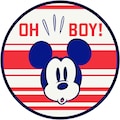 Komar Wandtattoo »Mickey Oh Boy«, (Set, 1 St., Komar Dot), Selbstklebende und runde Vliestapete (130 g/m²) - ein Stück mit Ø Durchmesser 125 cm