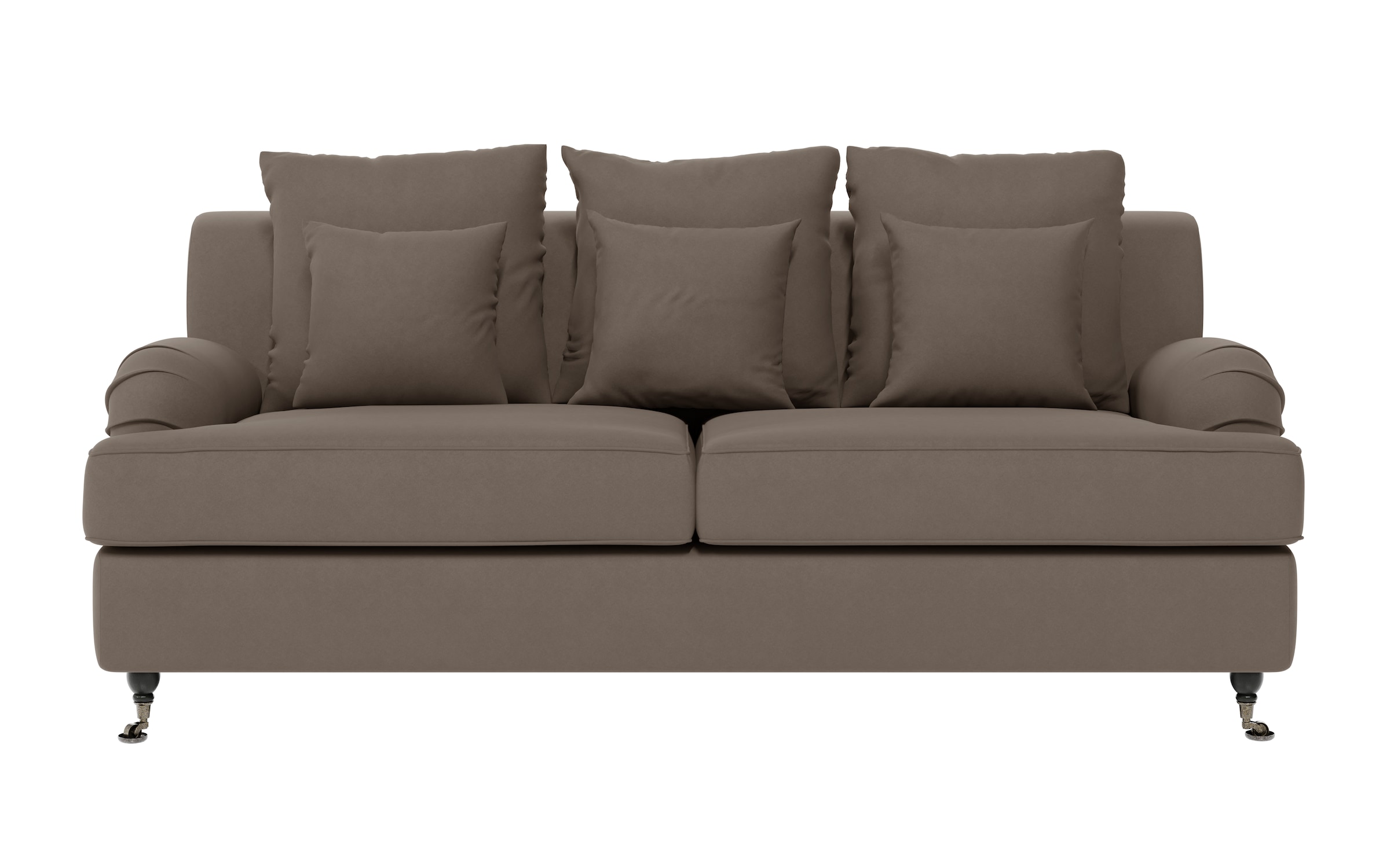 Home affaire 3-Sitzer »NORIN« zwei Fußarten: vorne - Rollen, hinten - Holzfüße