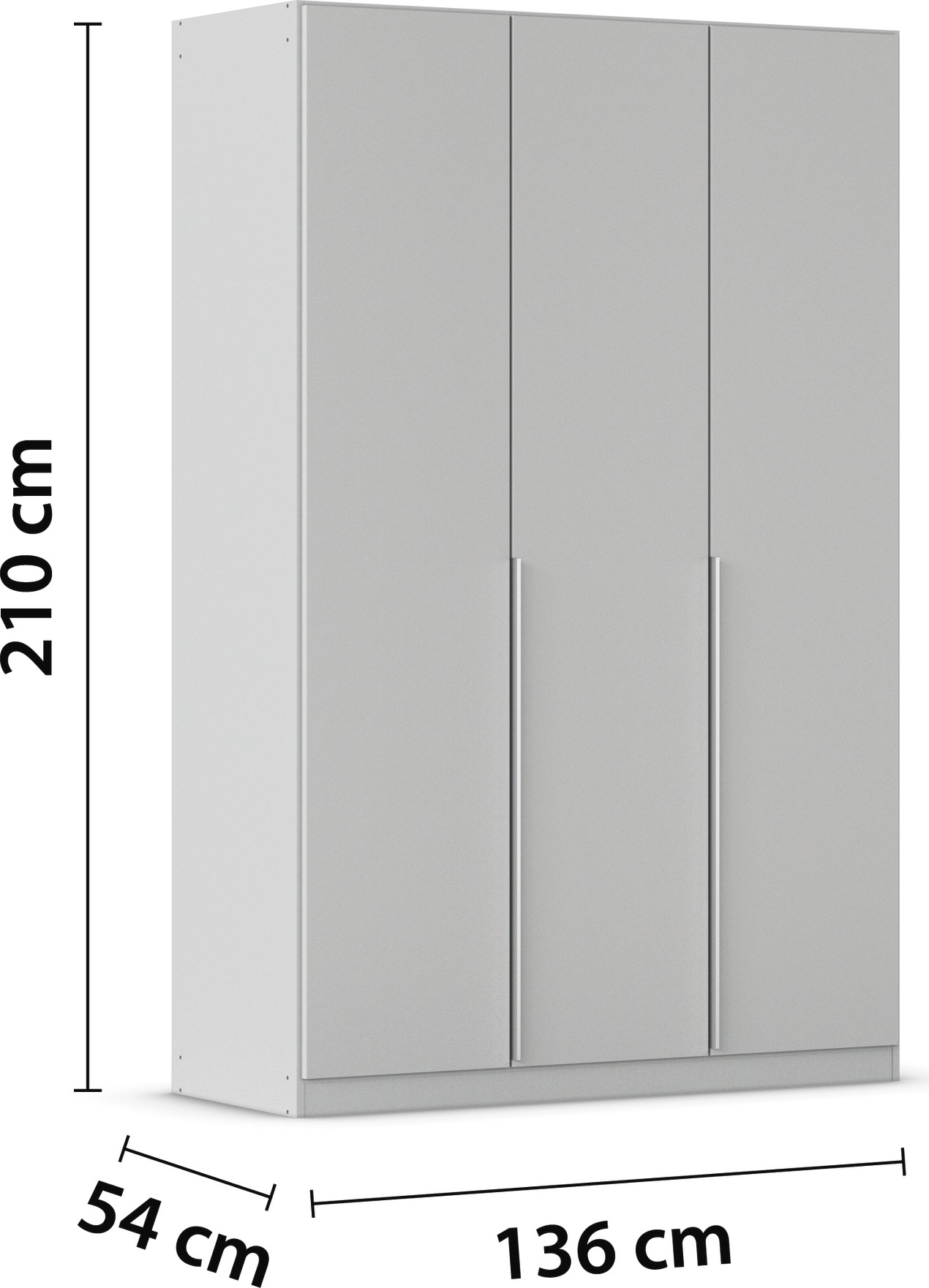 rauch Drehtürenschrank »Kleiderschrank Schrank Garderobe AGORDO TOPSELLER Schlafzimmer«, (in zwei Griff-Farben, Breiten 91-360 cm, Dekor- oder Hochglanzfront), durchdachte Innenausstattung, in 7 Breiten und 2 Höhen MADE IN GERMANY